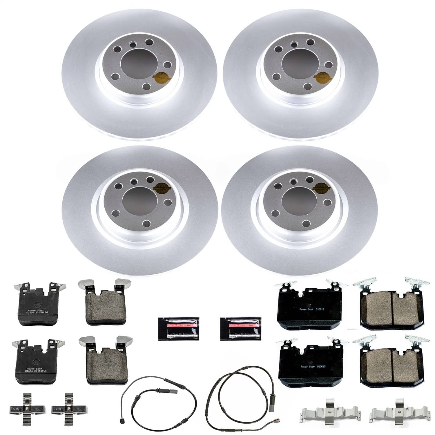 Power Stop - CRK6655 - Front and Rear - Disc Brake Pad and Rotor Kit