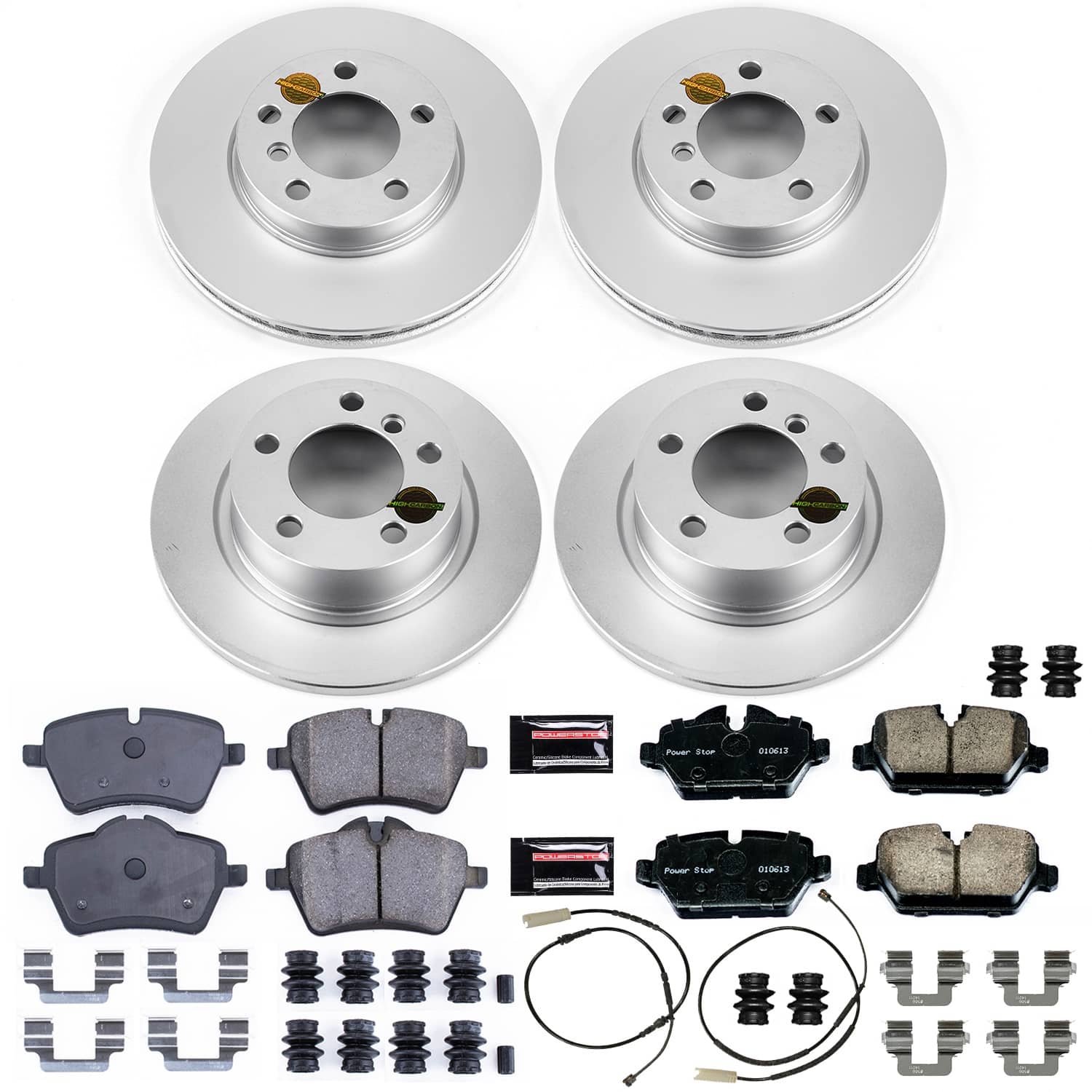Power Stop - CRK6663 - Front and Rear - Disc Brake Pad and Rotor Kit