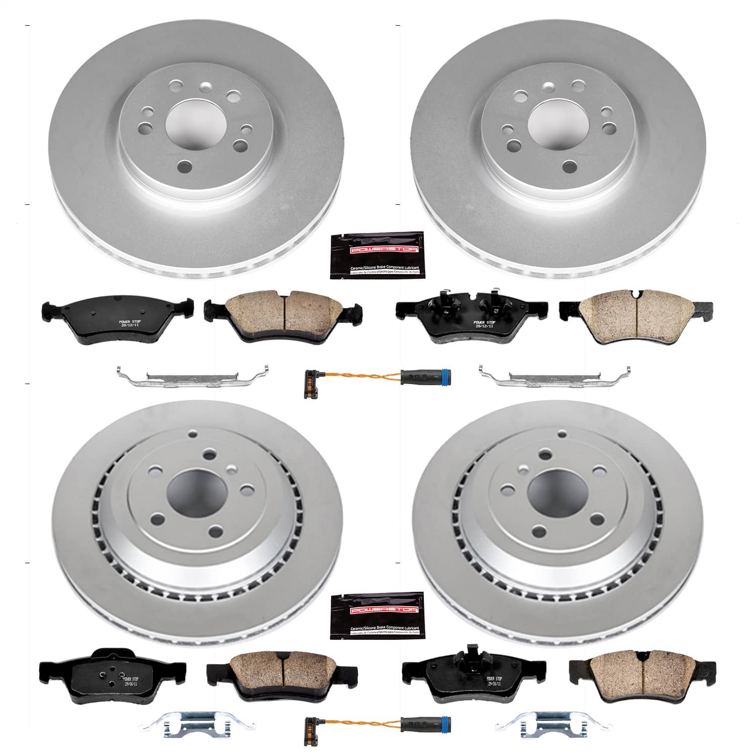 Power Stop - CRK6711 - Front and Rear - Disc Brake Pad and Rotor Kit