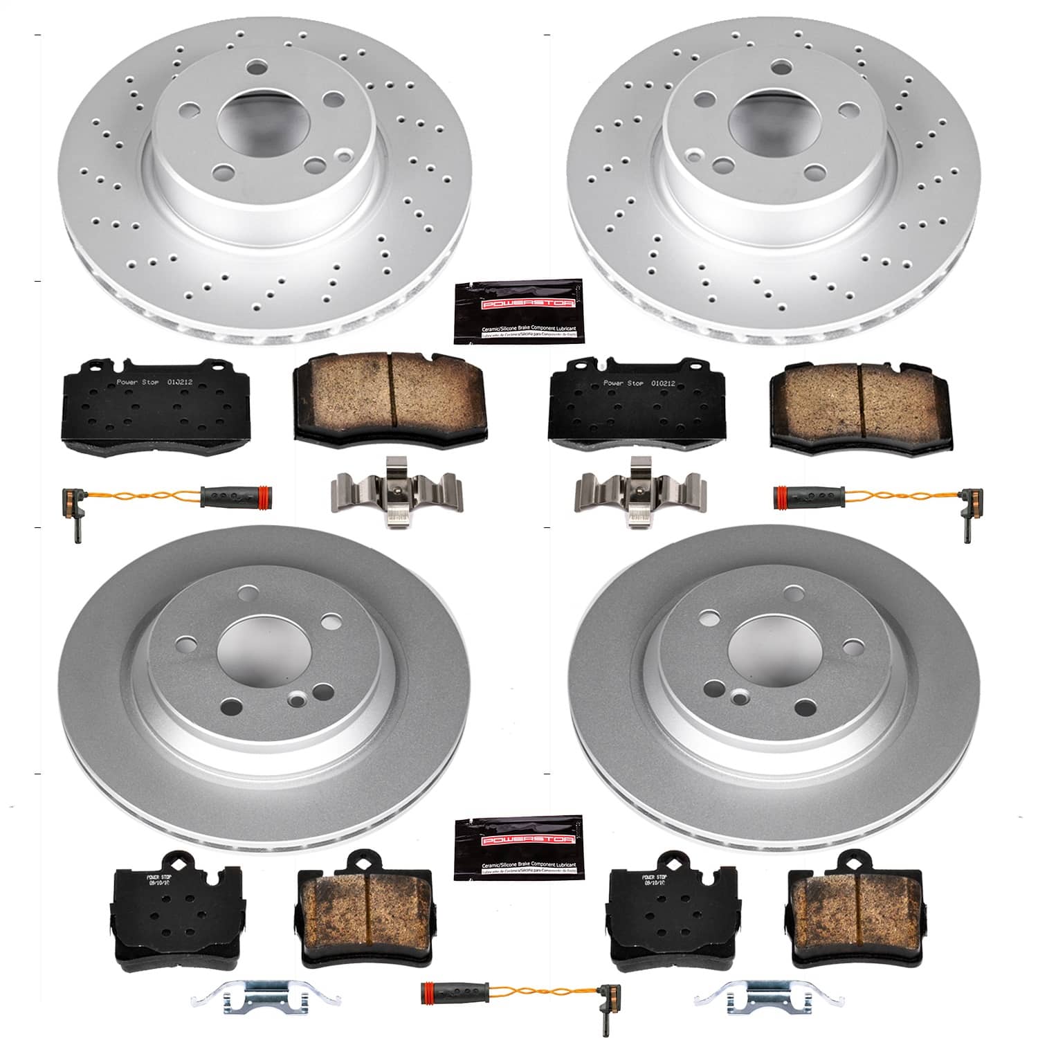 Power Stop - CRK6746 - Front and Rear - Disc Brake Pad and Rotor Kit