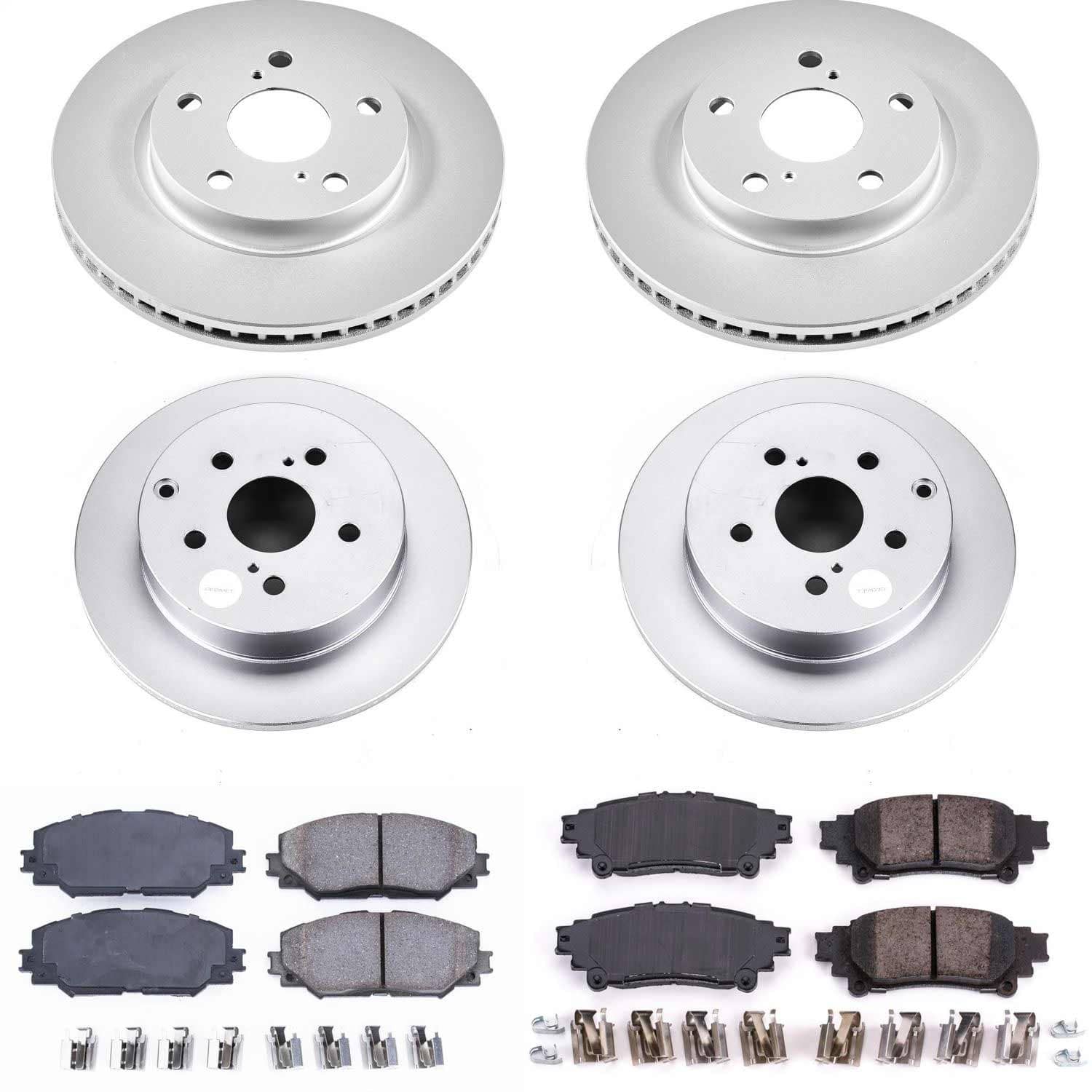 Power Stop - CRK6763 - Front and Rear - Disc Brake Pad and Rotor Kit