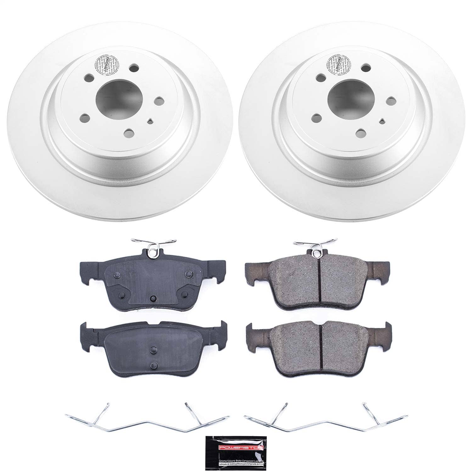Power Stop - CRK6817 - Rear - Disc Brake Pad and Rotor Kit