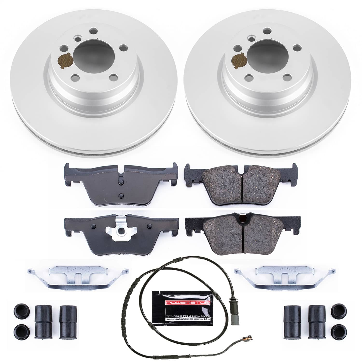 Power Stop - CRK6852 - Rear - Disc Brake Pad and Rotor Kit