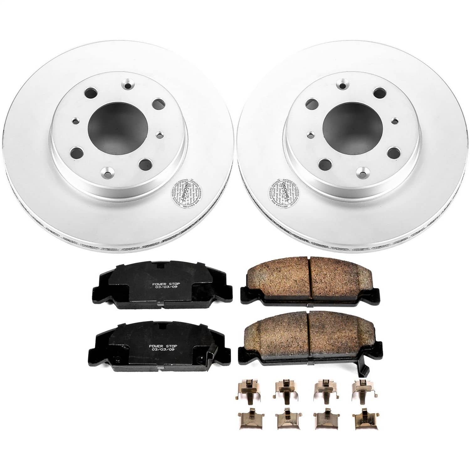 Power Stop - CRK699 - Front - Disc Brake Pad and Rotor Kit