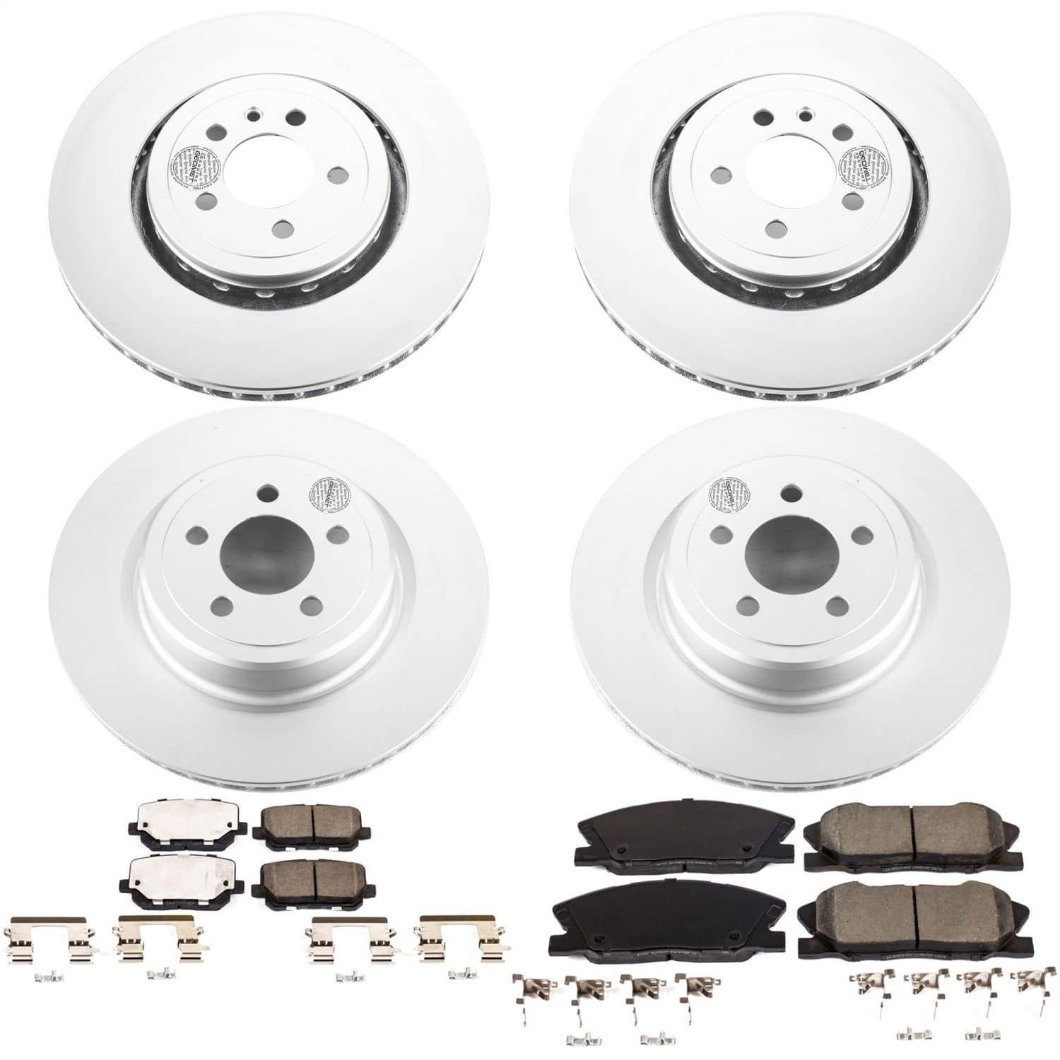 Power Stop - CRK7051 - Front and Rear - Disc Brake Pad and Rotor Kit