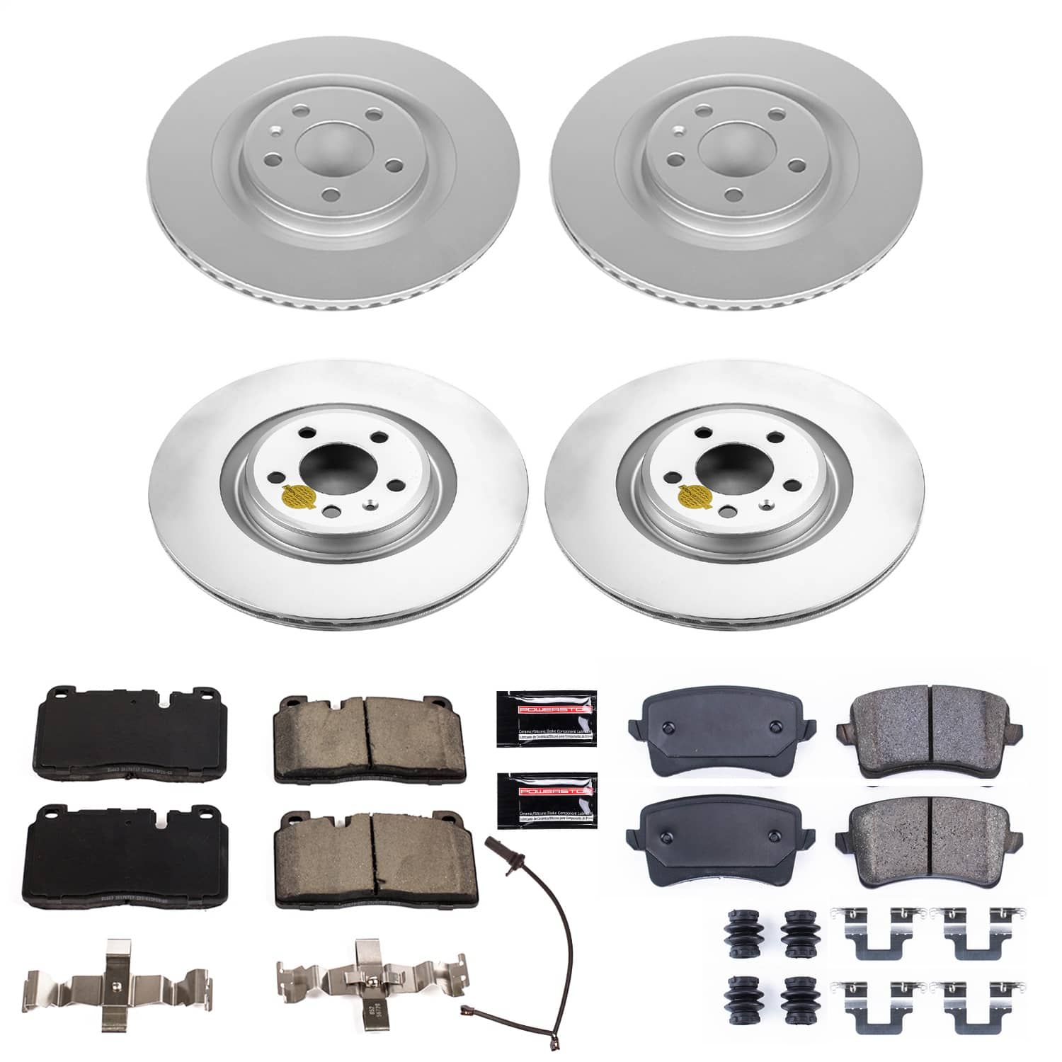 Power Stop - CRK7097 - Front and Rear - Disc Brake Pad and Rotor Kit