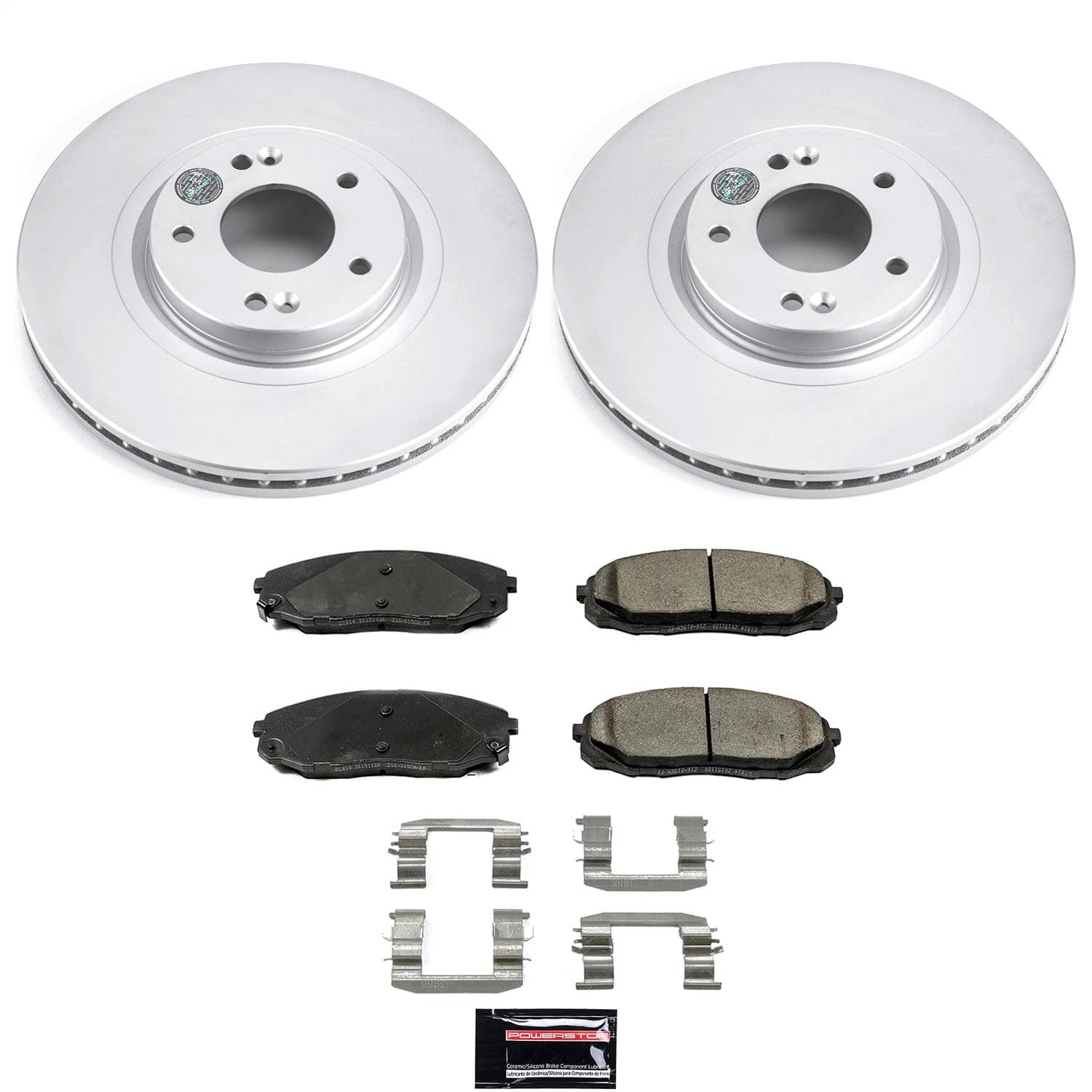 Power Stop - CRK7218 - Front - Disc Brake Pad and Rotor Kit