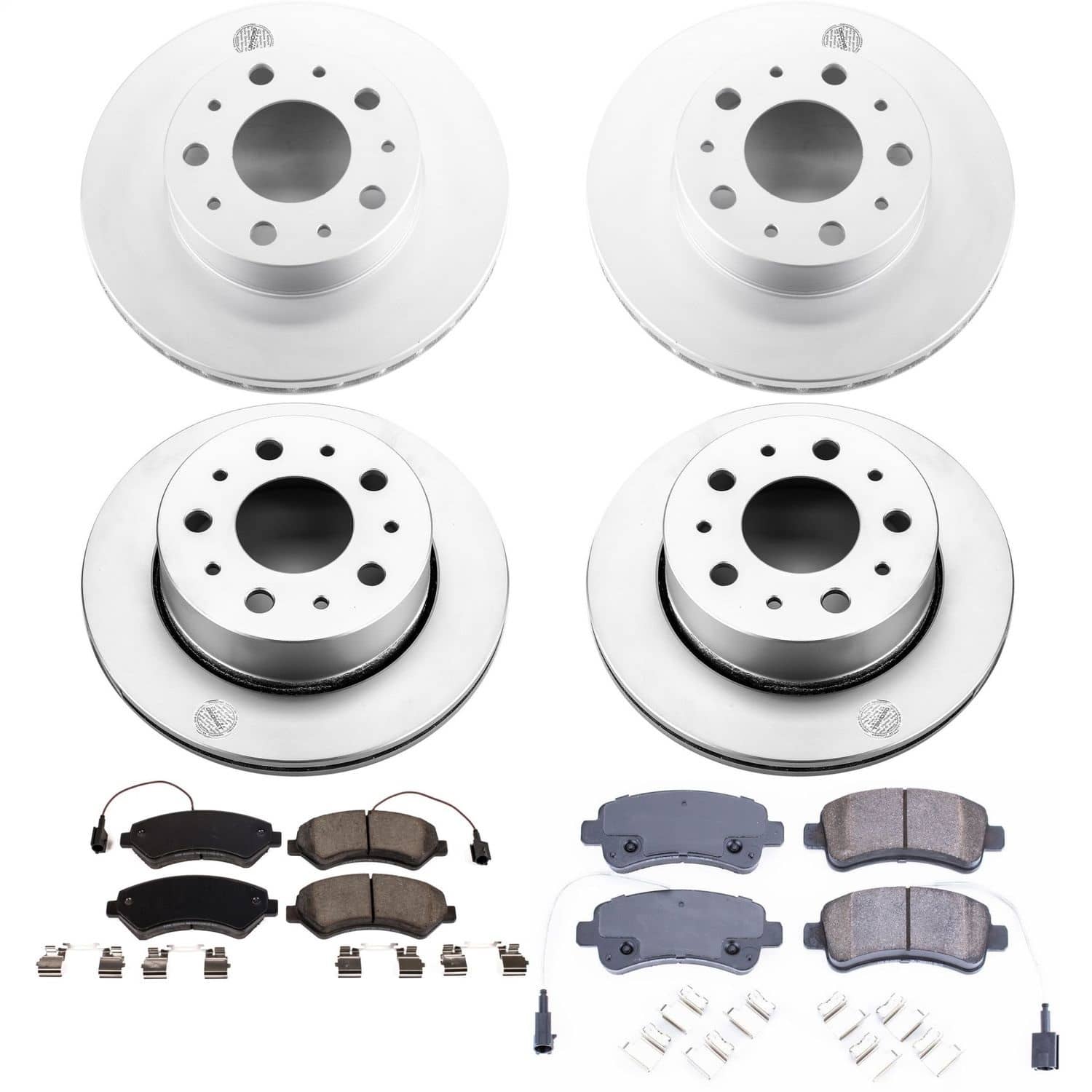 Power Stop - CRK7304 - Front and Rear - Disc Brake Pad and Rotor Kit