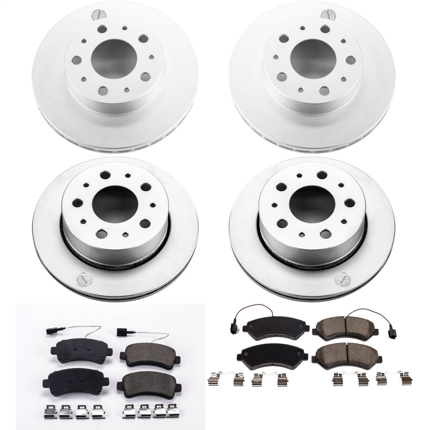 Power Stop - CRK7305 - Front and Rear - Disc Brake Pad and Rotor Kit