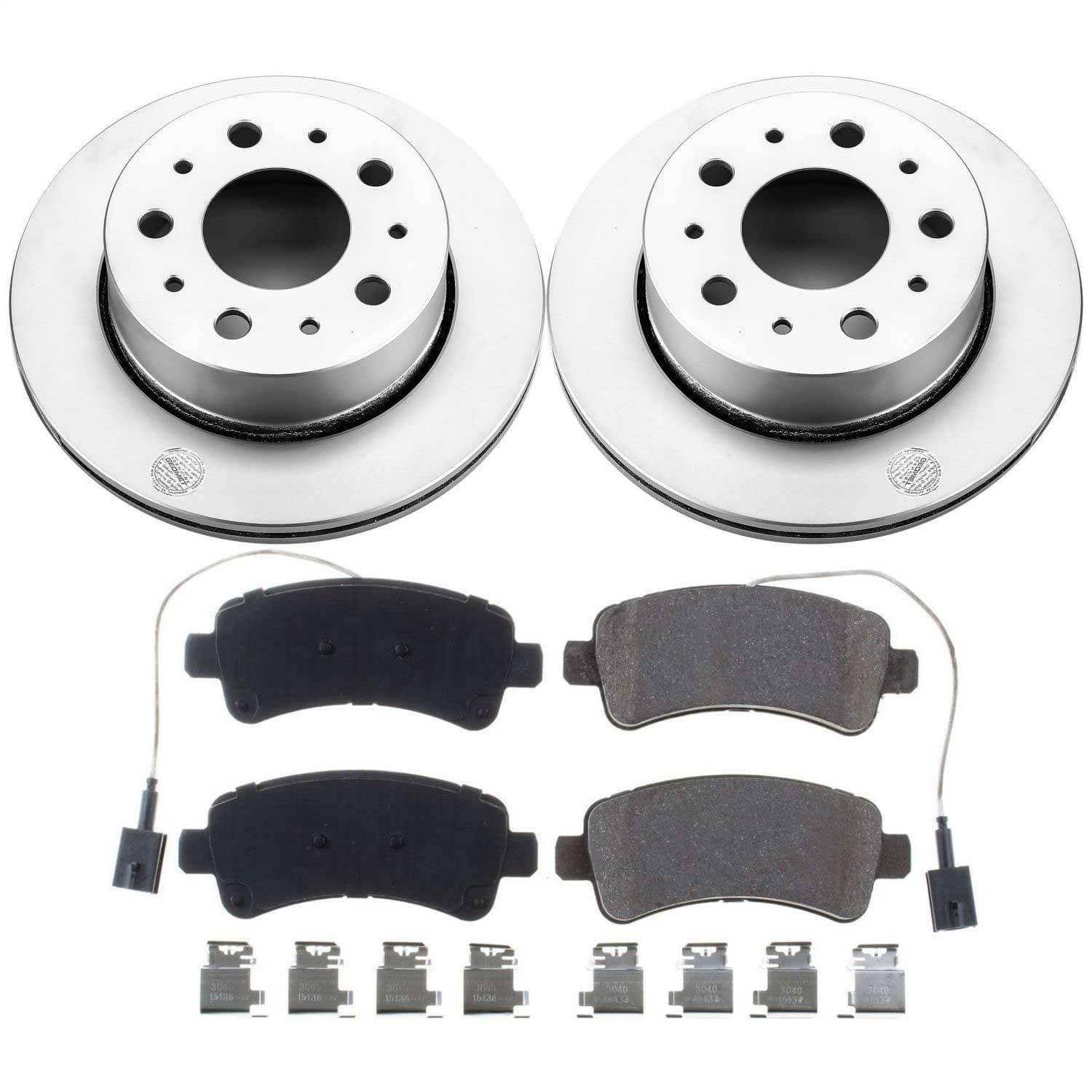 Power Stop - CRK7314 - Rear - Disc Brake Pad and Rotor Kit