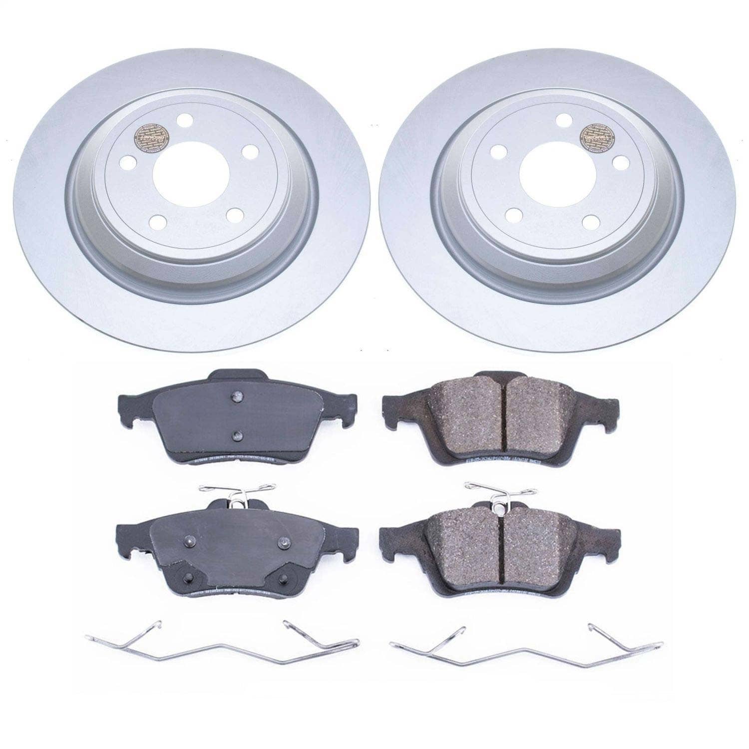 Power Stop - CRK7320 - Rear - Disc Brake Pad and Rotor Kit