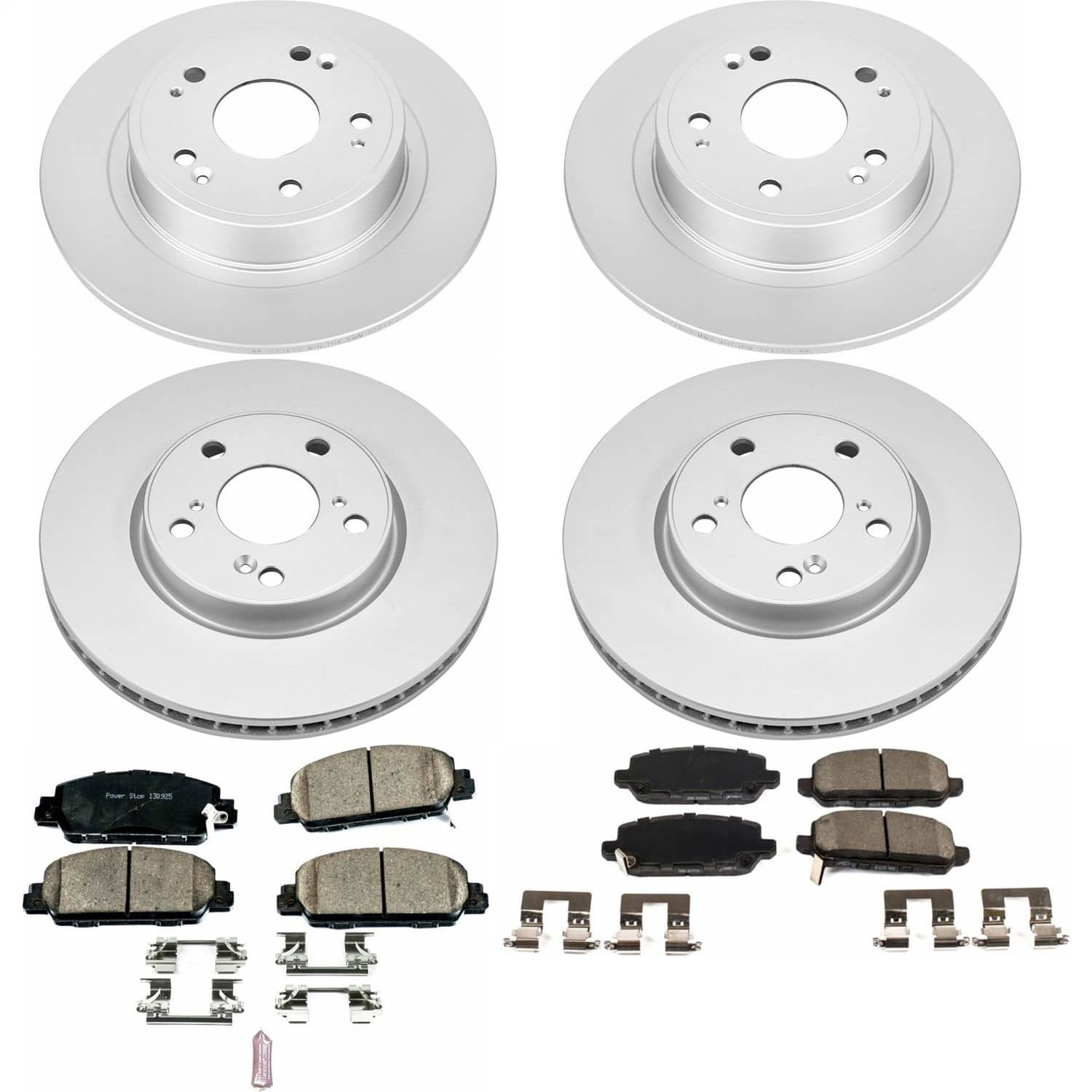 Power Stop - CRK7349 - Front and Rear - Disc Brake Pad and Rotor Kit