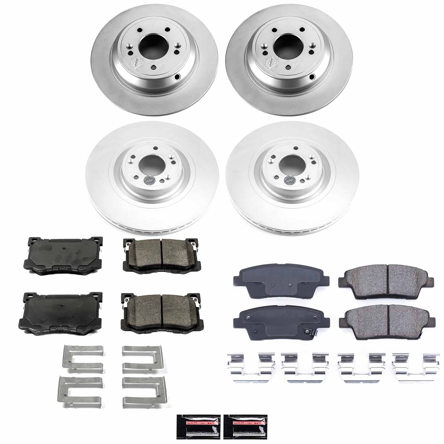 Power Stop - CRK7386 - Front and Rear - Disc Brake Pad and Rotor Kit