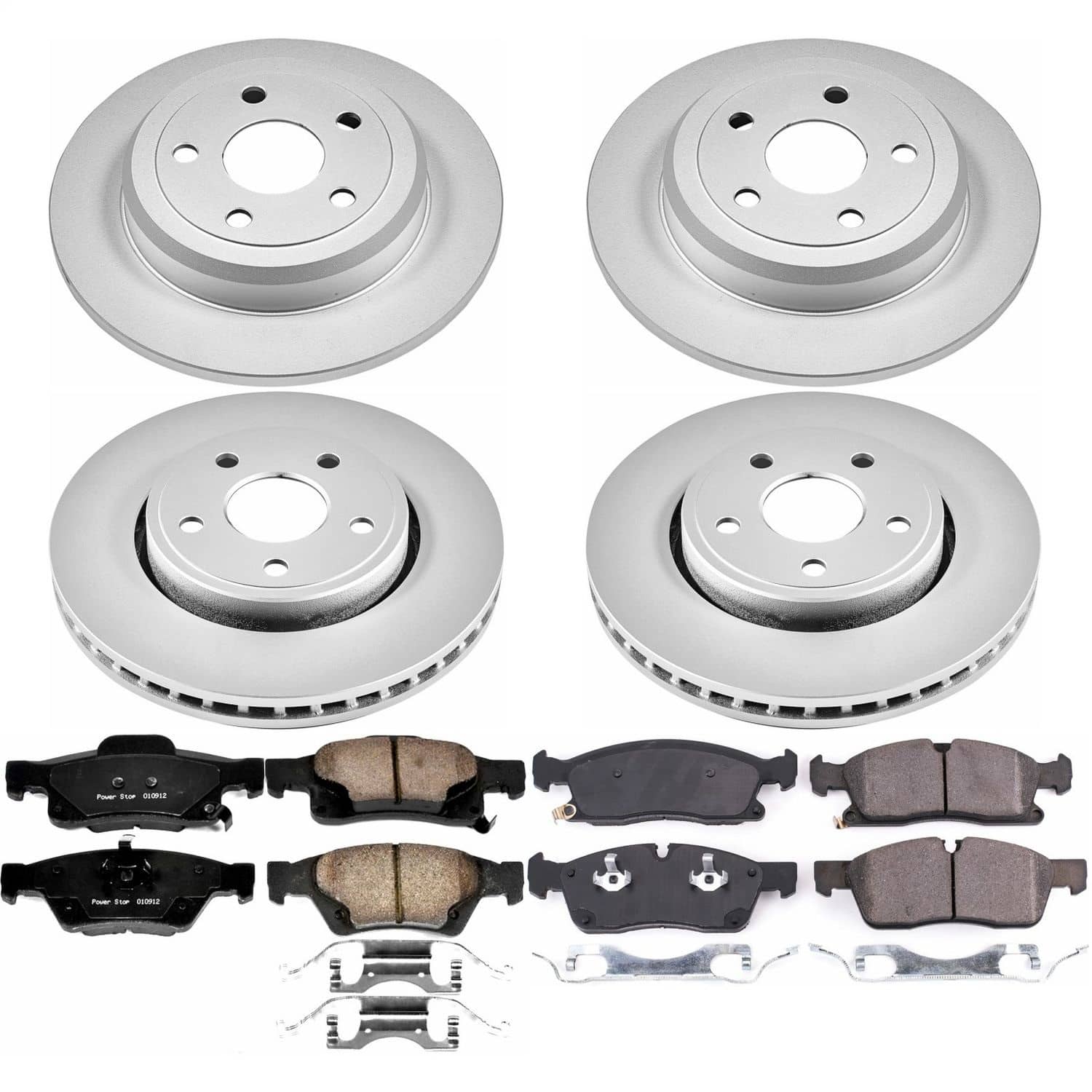 Power Stop - CRK7413 - Front and Rear - Disc Brake Pad and Rotor Kit