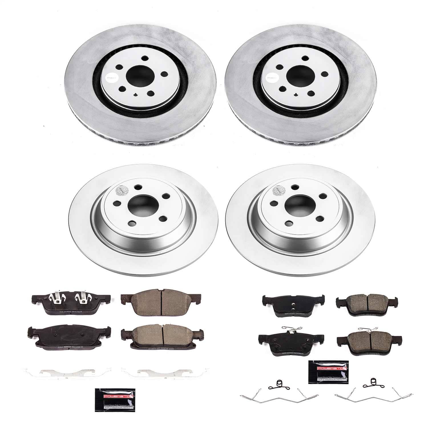 Power Stop - CRK7416 - Front and Rear - Disc Brake Pad and Rotor Kit
