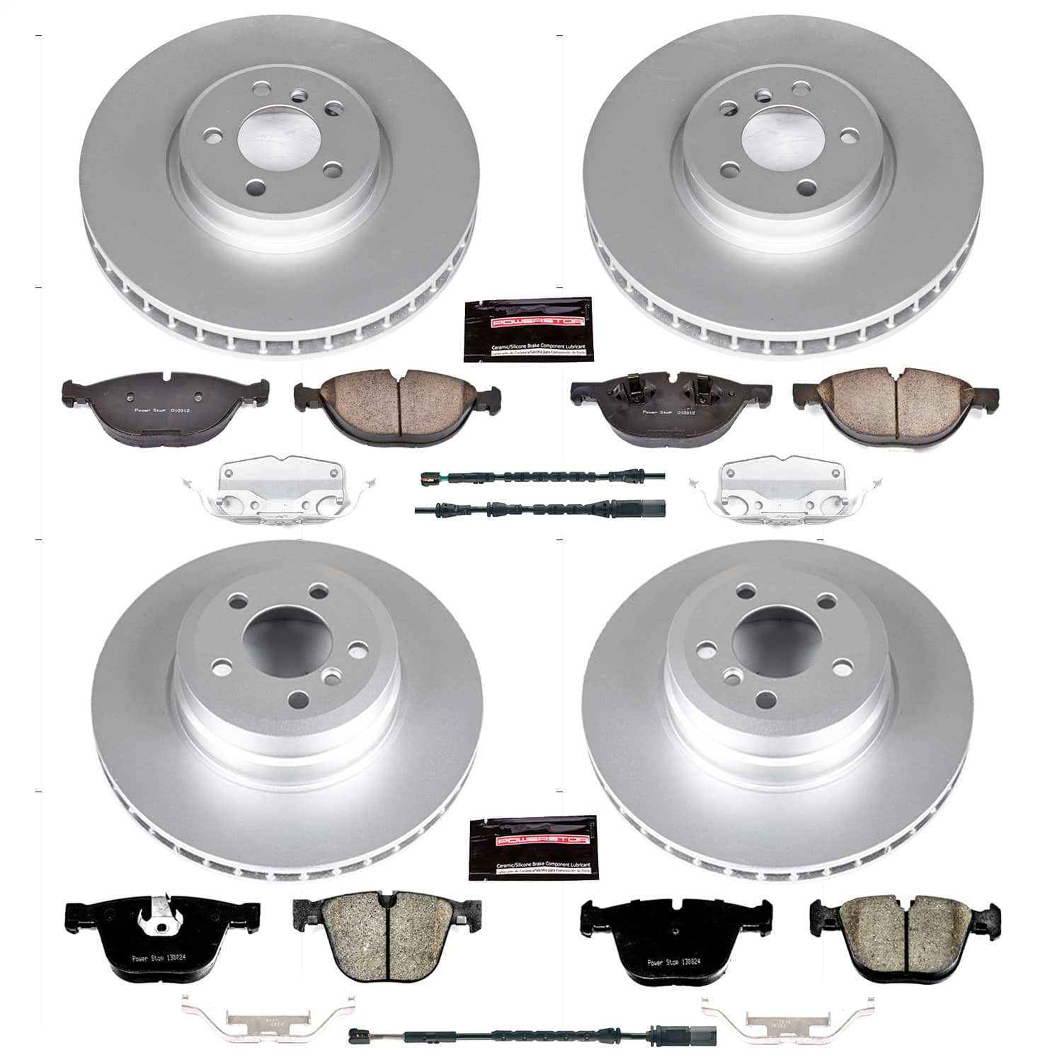 Power Stop - CRK7432 - Front and Rear - Disc Brake Pad and Rotor Kit