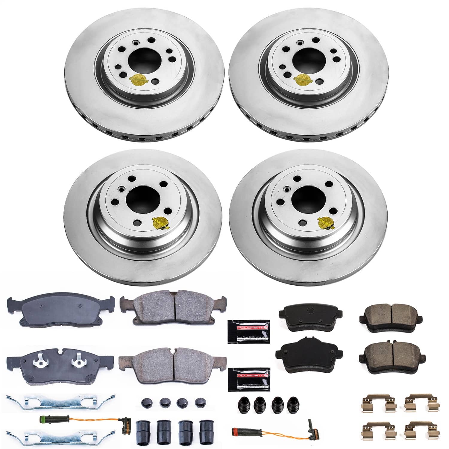 Power Stop - CRK7441 - Front and Rear - Disc Brake Pad and Rotor Kit