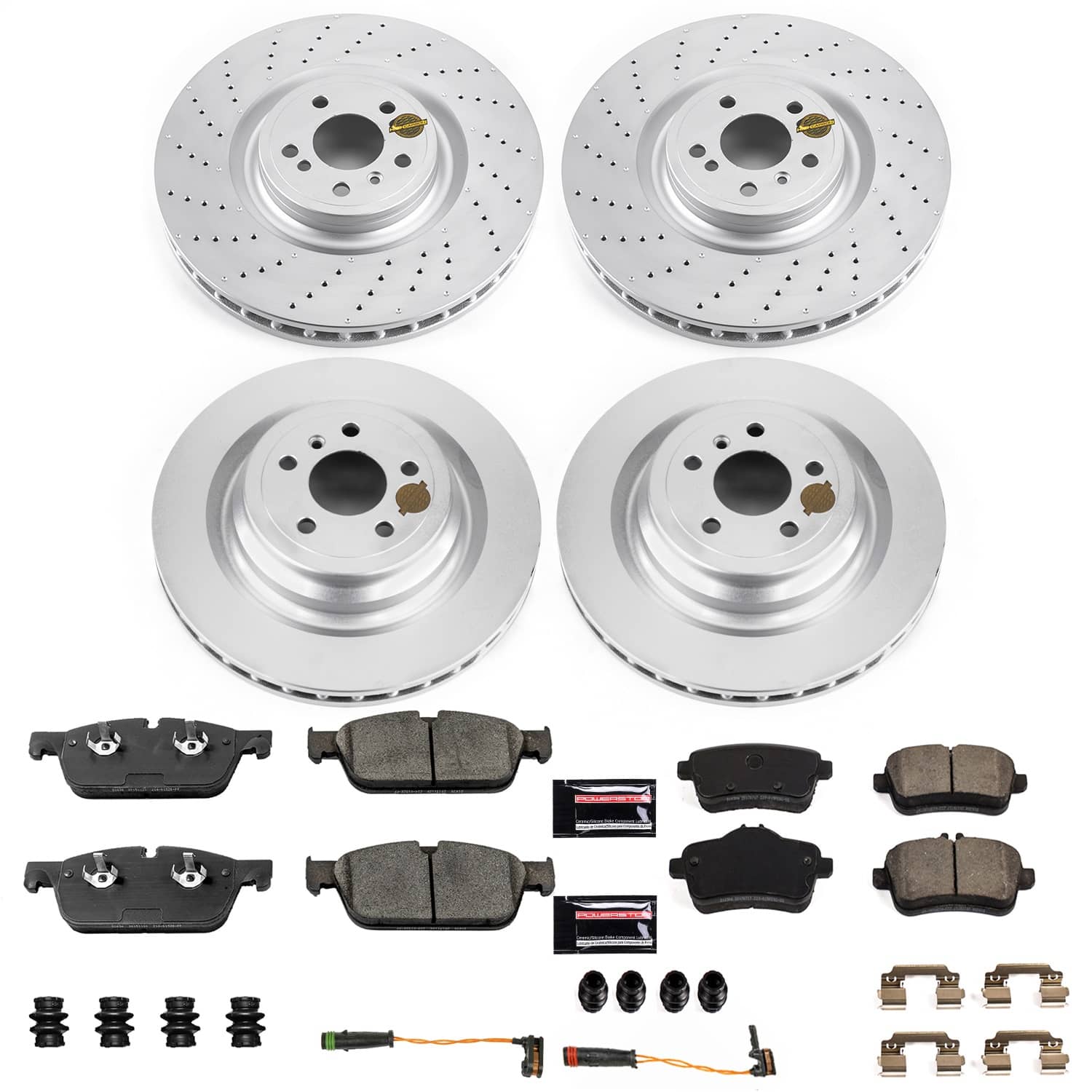 Power Stop - CRK7443 - Front and Rear - Disc Brake Pad and Rotor Kit