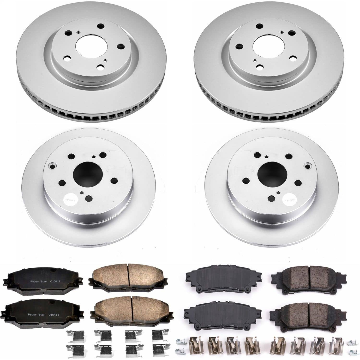 Power Stop - CRK7503 - Front and Rear - Disc Brake Pad and Rotor Kit