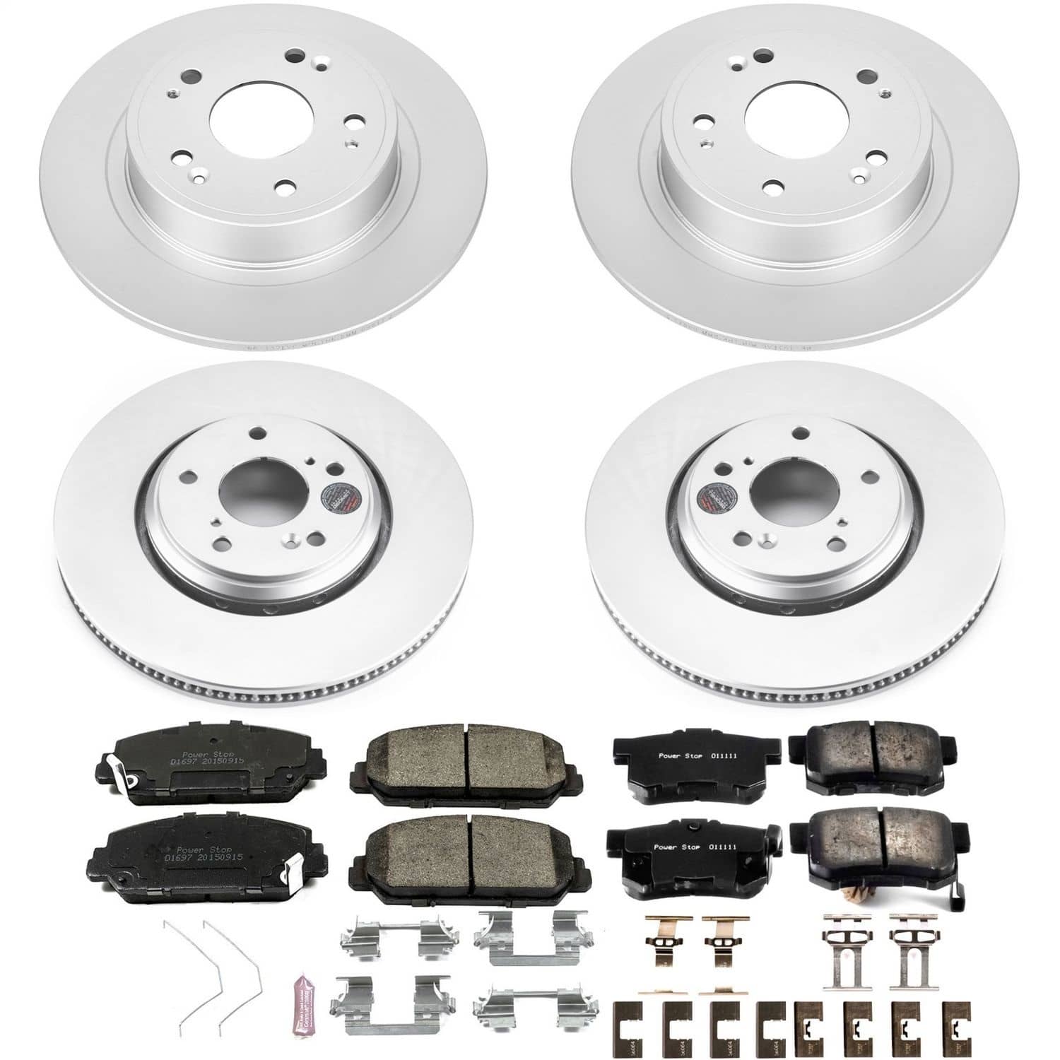 Power Stop - CRK7529 - Front and Rear - Disc Brake Pad and Rotor Kit