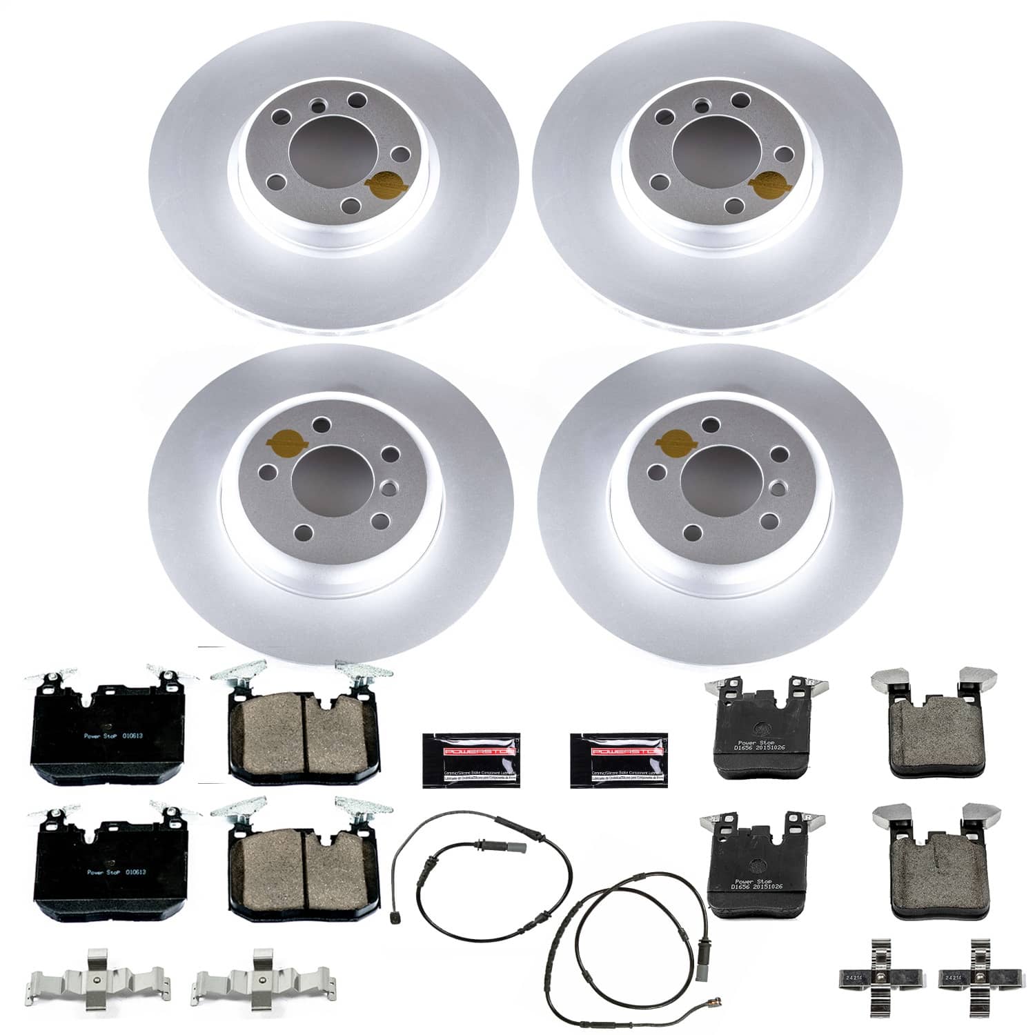 Power Stop - CRK7547 - Front and Rear - Disc Brake Pad and Rotor Kit