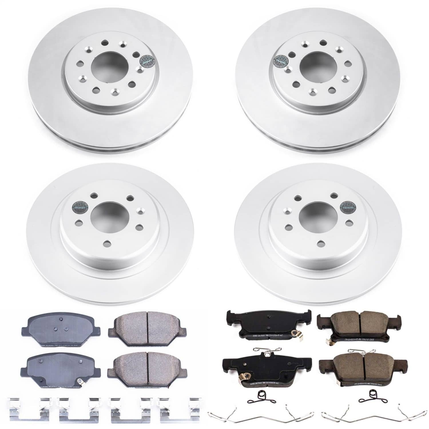 Power Stop - CRK7556 - Front and Rear - Disc Brake Pad and Rotor Kit
