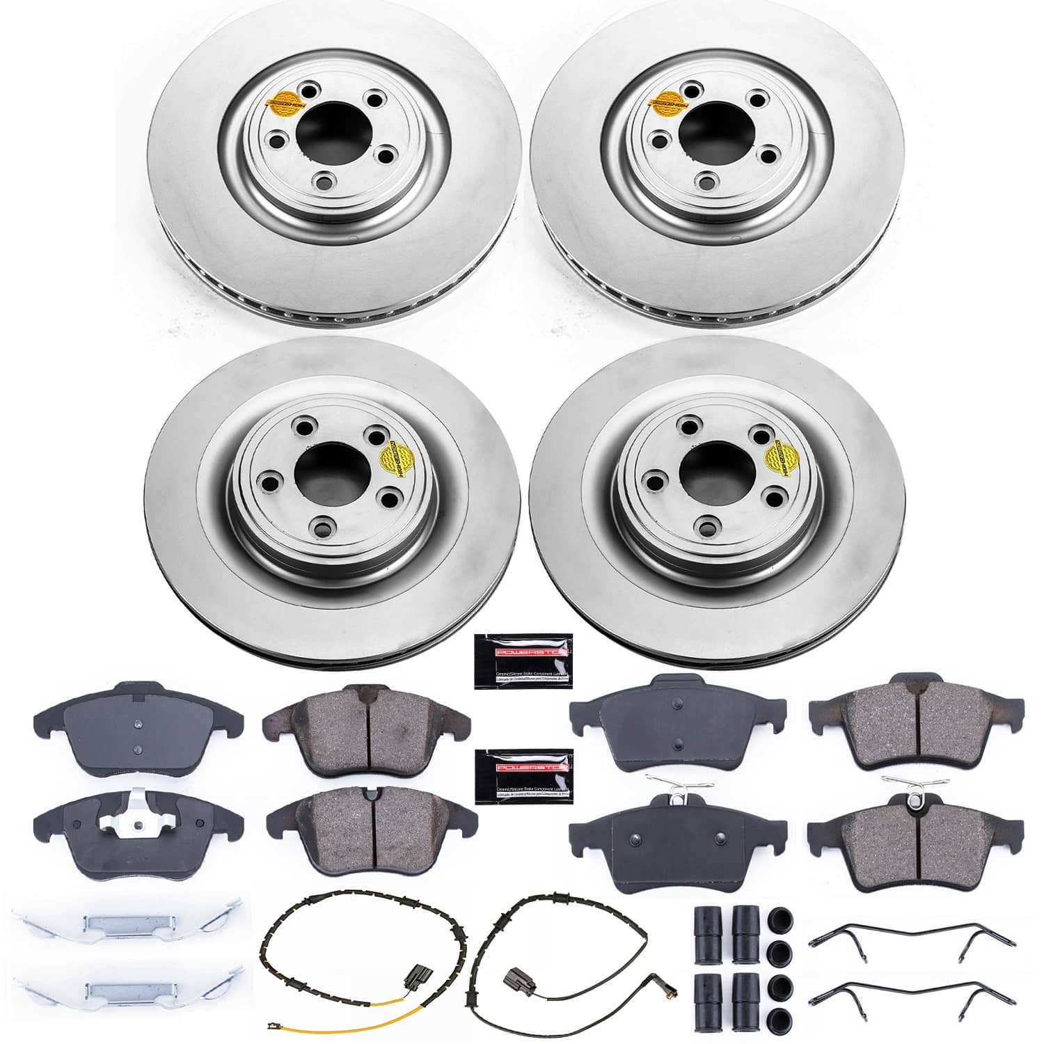 Power Stop - CRK7592 - Front and Rear - Disc Brake Pad and Rotor Kit