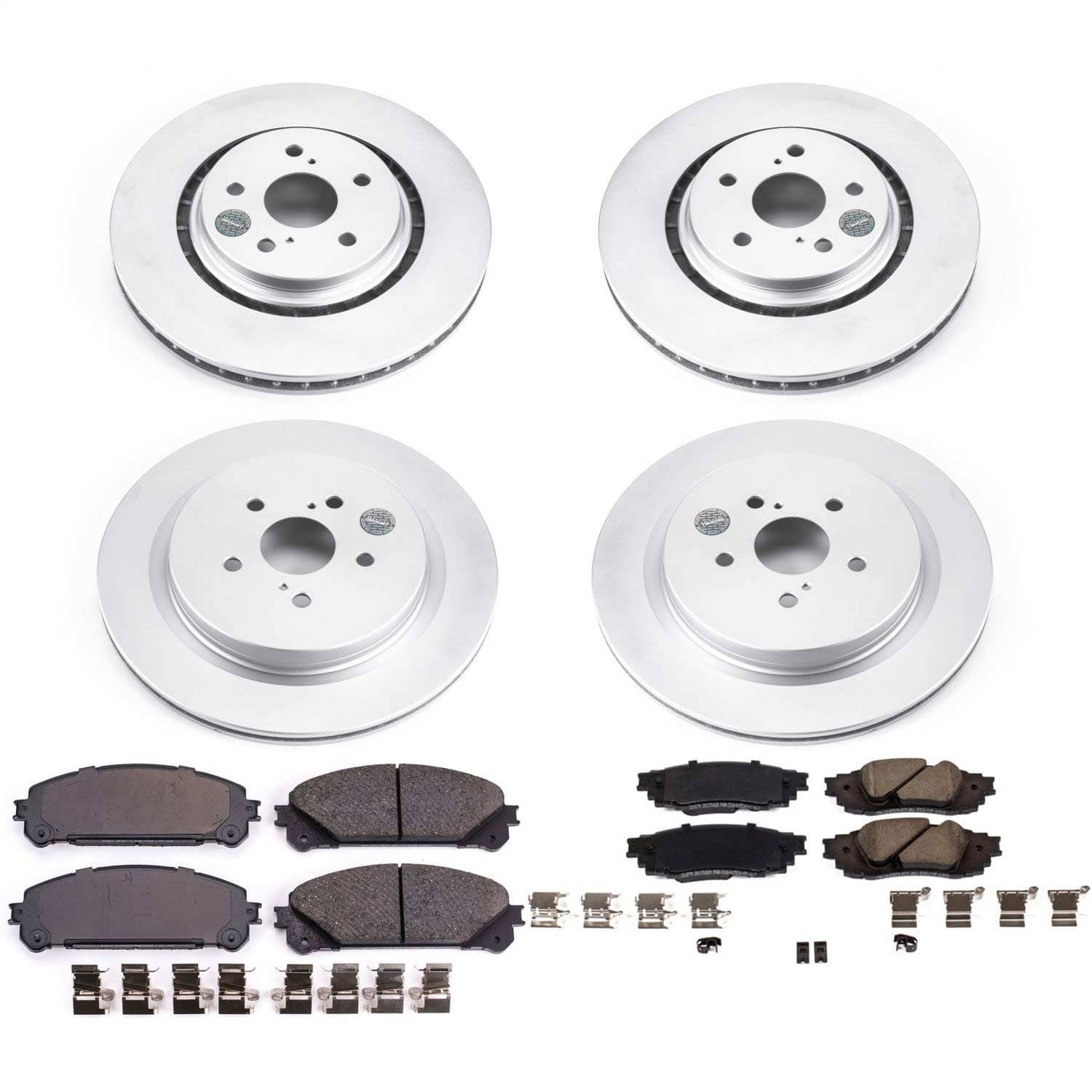 Power Stop - CRK7606 - Front and Rear - Disc Brake Pad and Rotor Kit