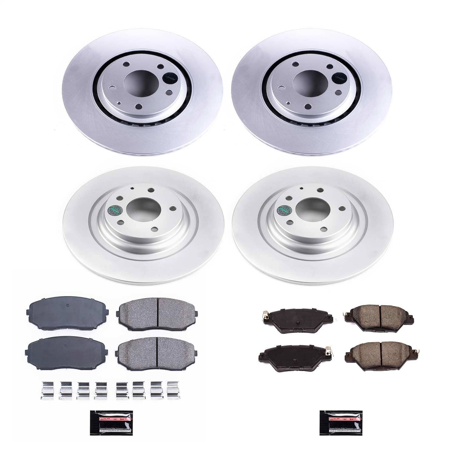 Power Stop - CRK7610 - Front and Rear - Disc Brake Pad and Rotor Kit