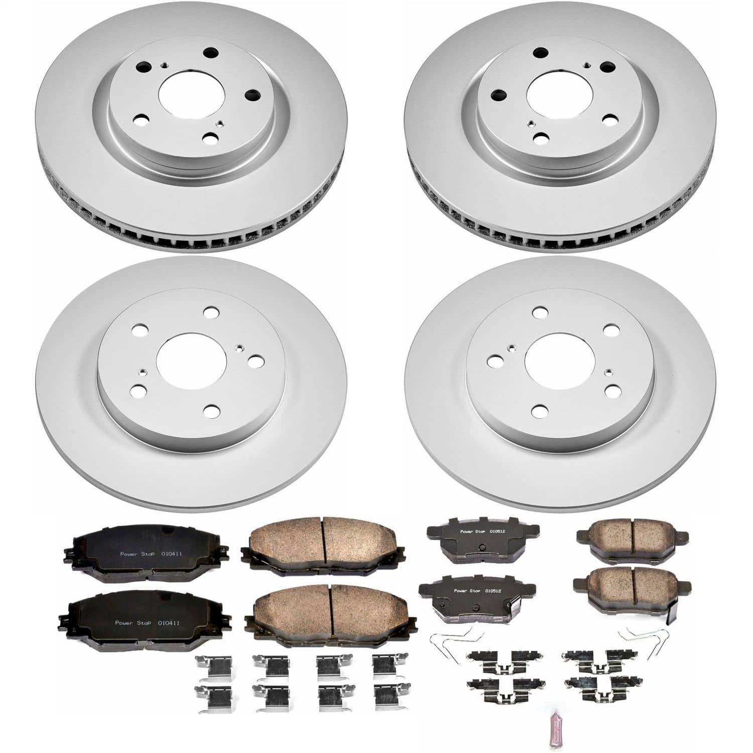 Power Stop - CRK7631 - Front and Rear - Disc Brake Pad and Rotor Kit