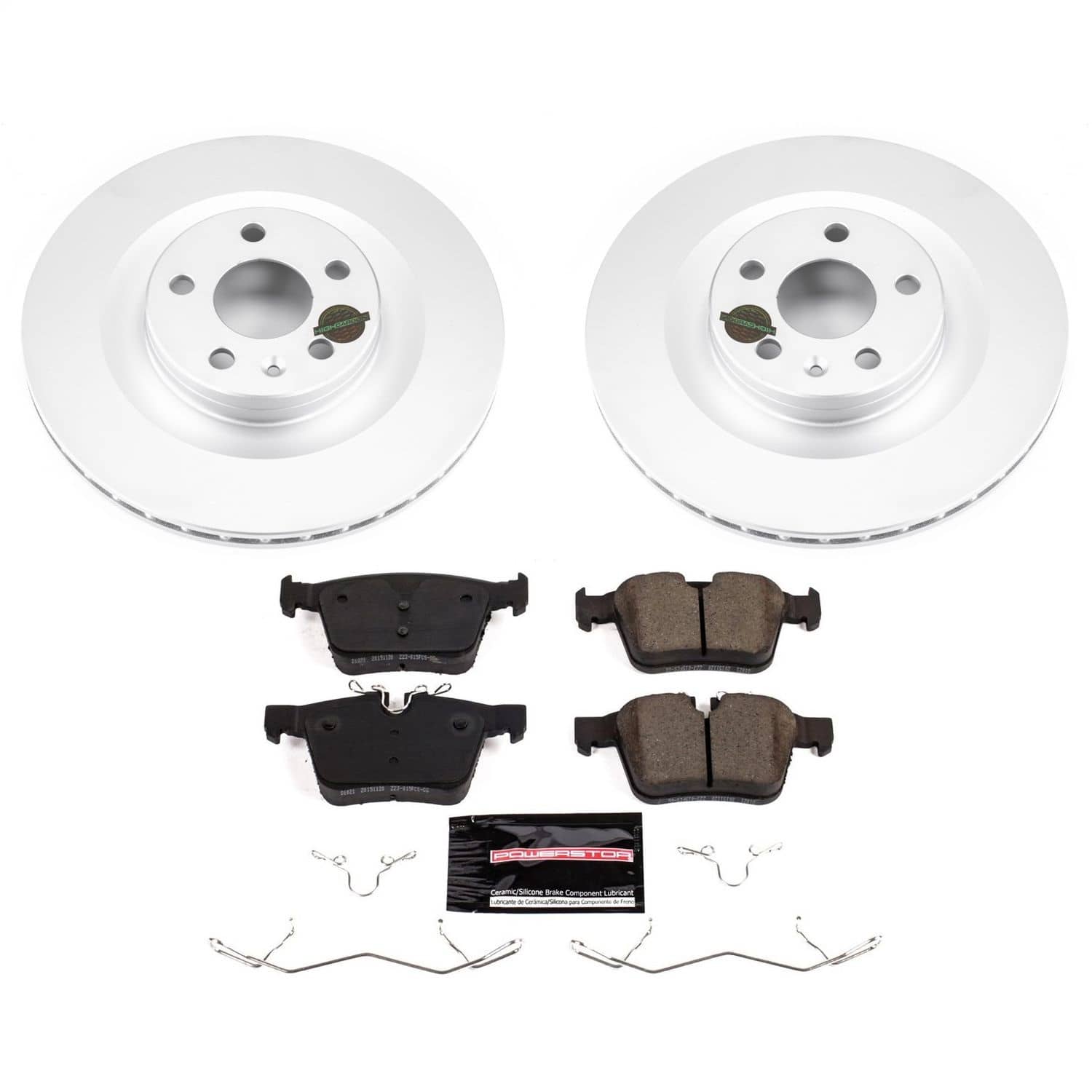Power Stop - CRK7757 - Rear - Disc Brake Pad and Rotor Kit