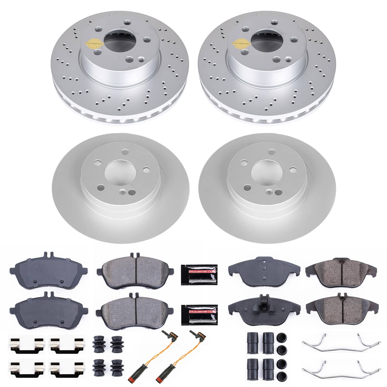 Power Stop - CRK7759 - Front and Rear - Disc Brake Pad and Rotor Kit