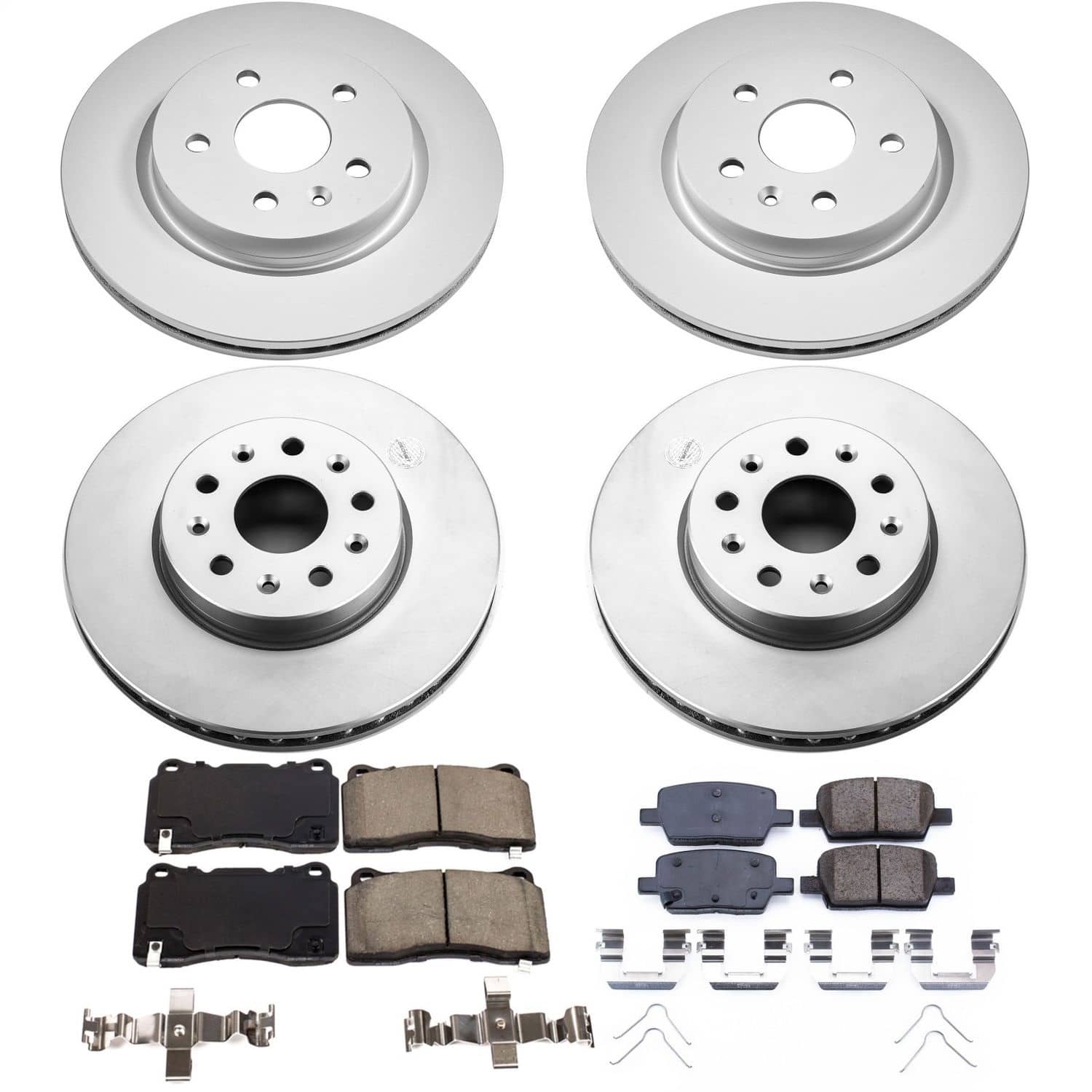 Power Stop - CRK7908 - Front and Rear - Disc Brake Pad and Rotor Kit