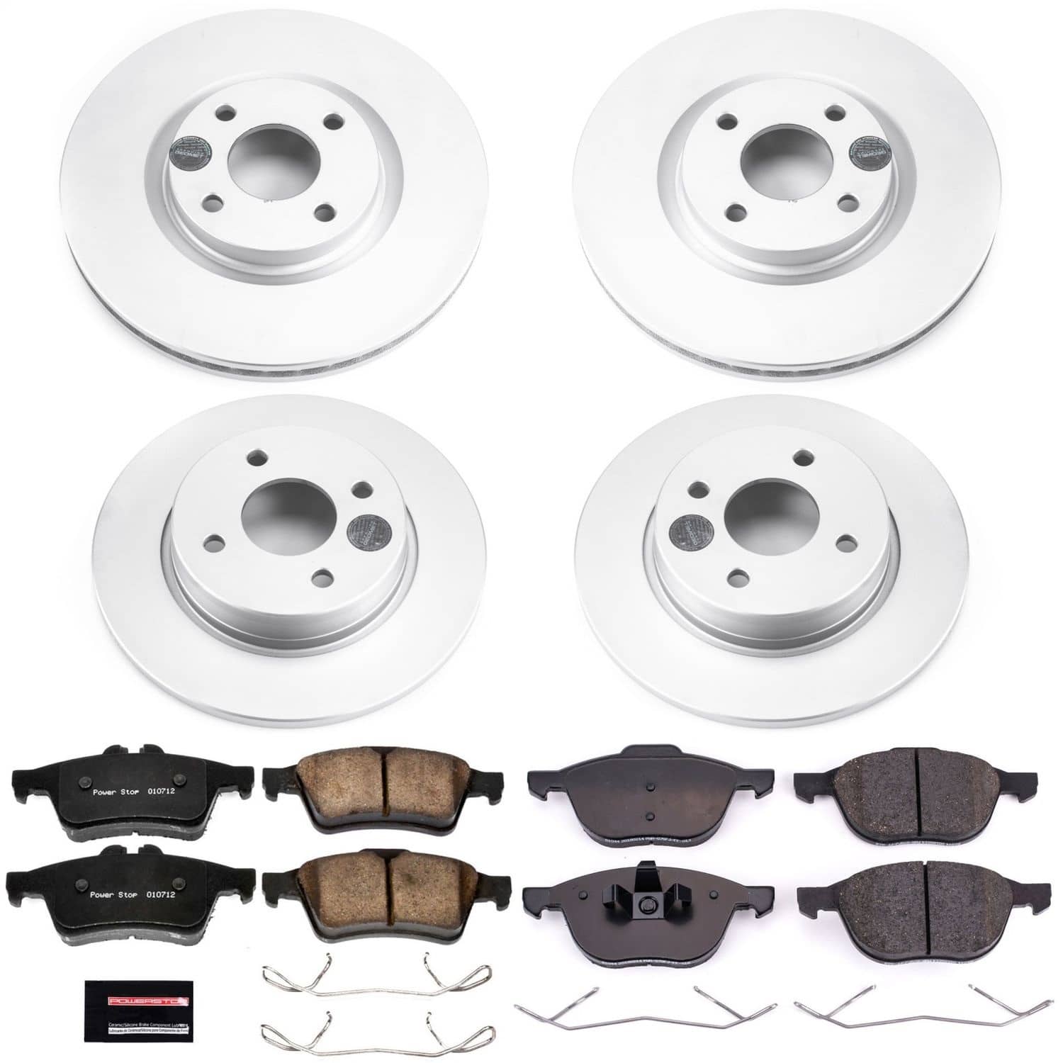 Power Stop - CRK7910 - Front and Rear - Disc Brake Pad and Rotor Kit