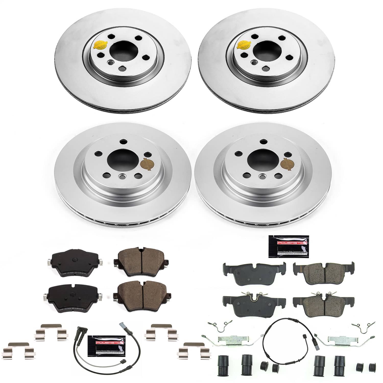 Power Stop - CRK7916 - Front and Rear - Disc Brake Pad and Rotor Kit