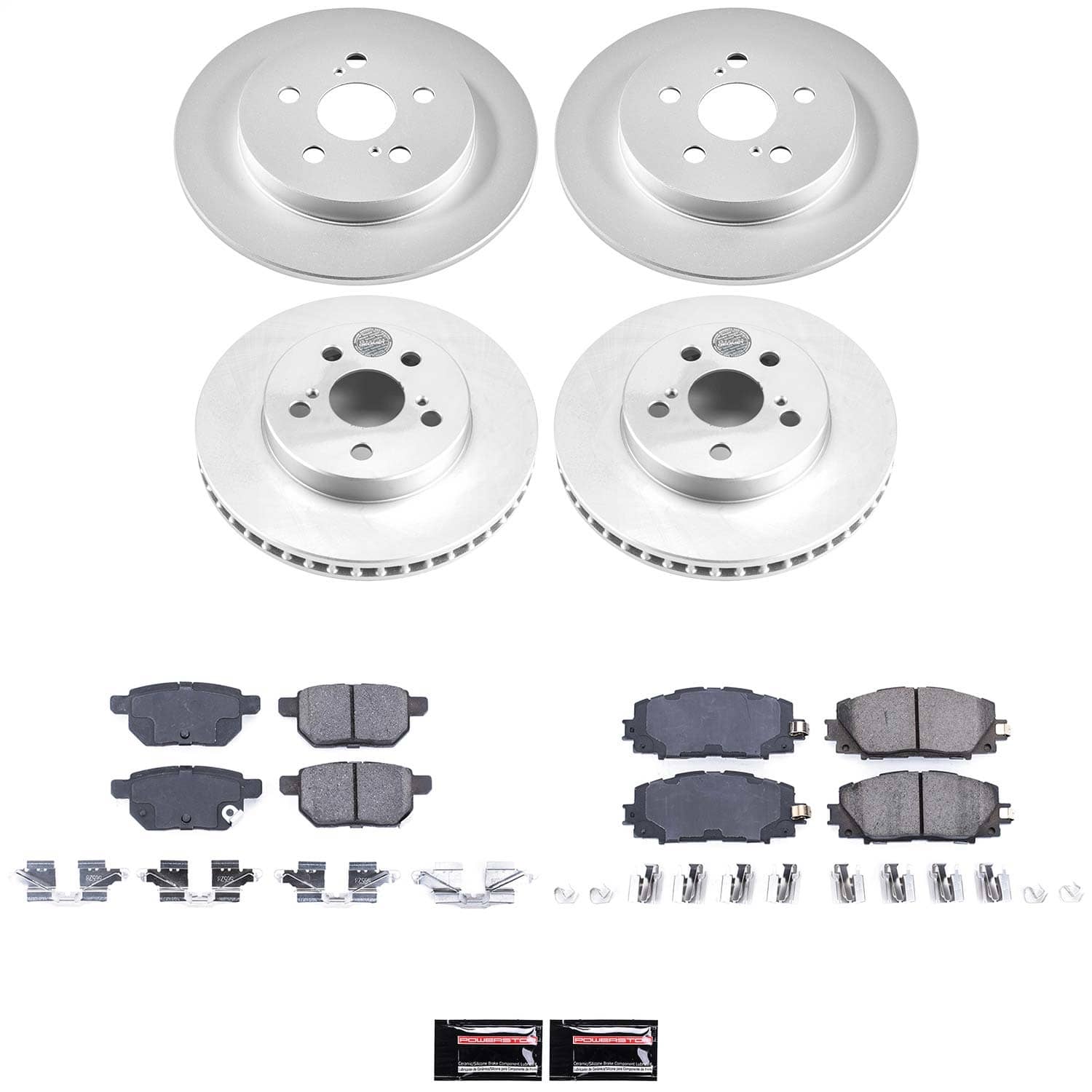 Power Stop - CRK7924 - Front and Rear - Disc Brake Pad and Rotor Kit