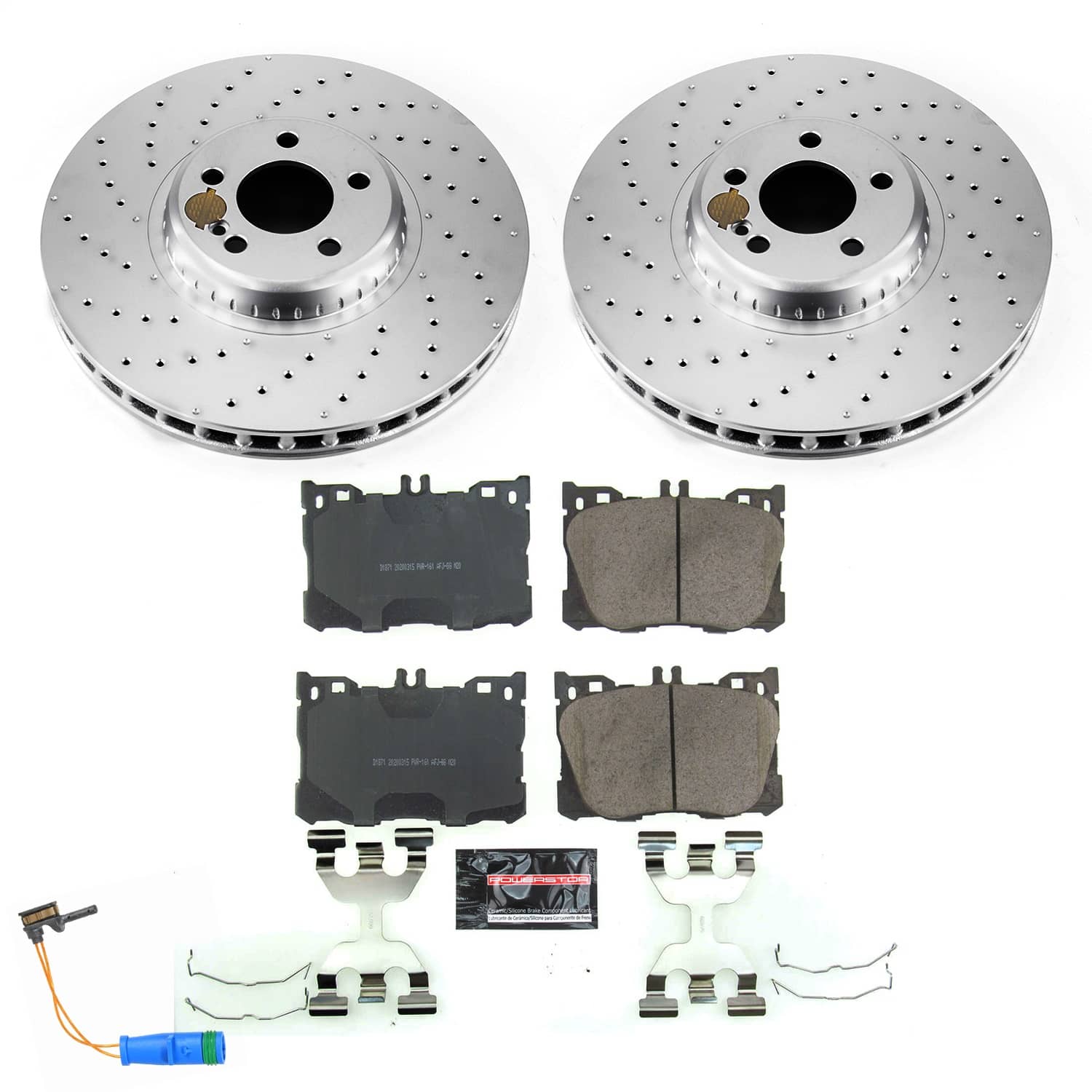 Power Stop - CRK7986 - Front - Disc Brake Pad and Rotor Kit
