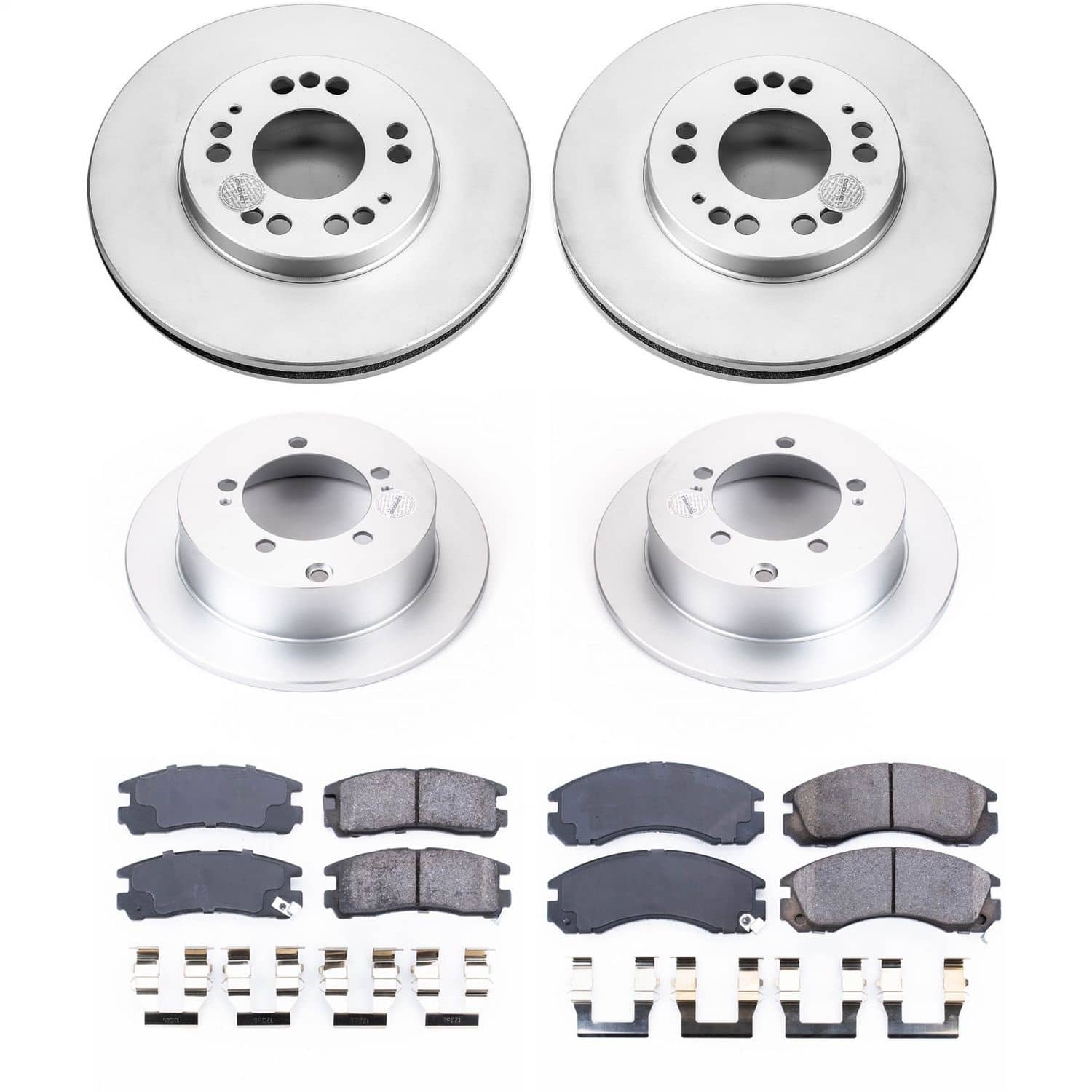 Power Stop - CRK802 - Front and Rear - Disc Brake Pad and Rotor Kit