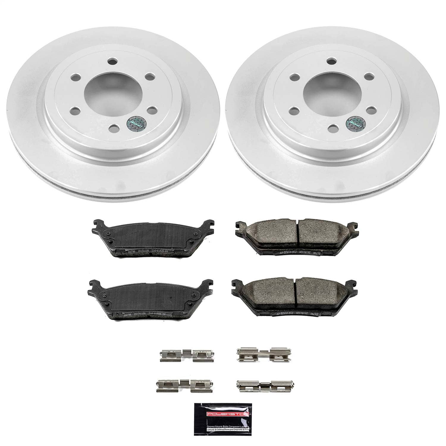 Power Stop - CRK8030 - Rear - Disc Brake Pad and Rotor Kit