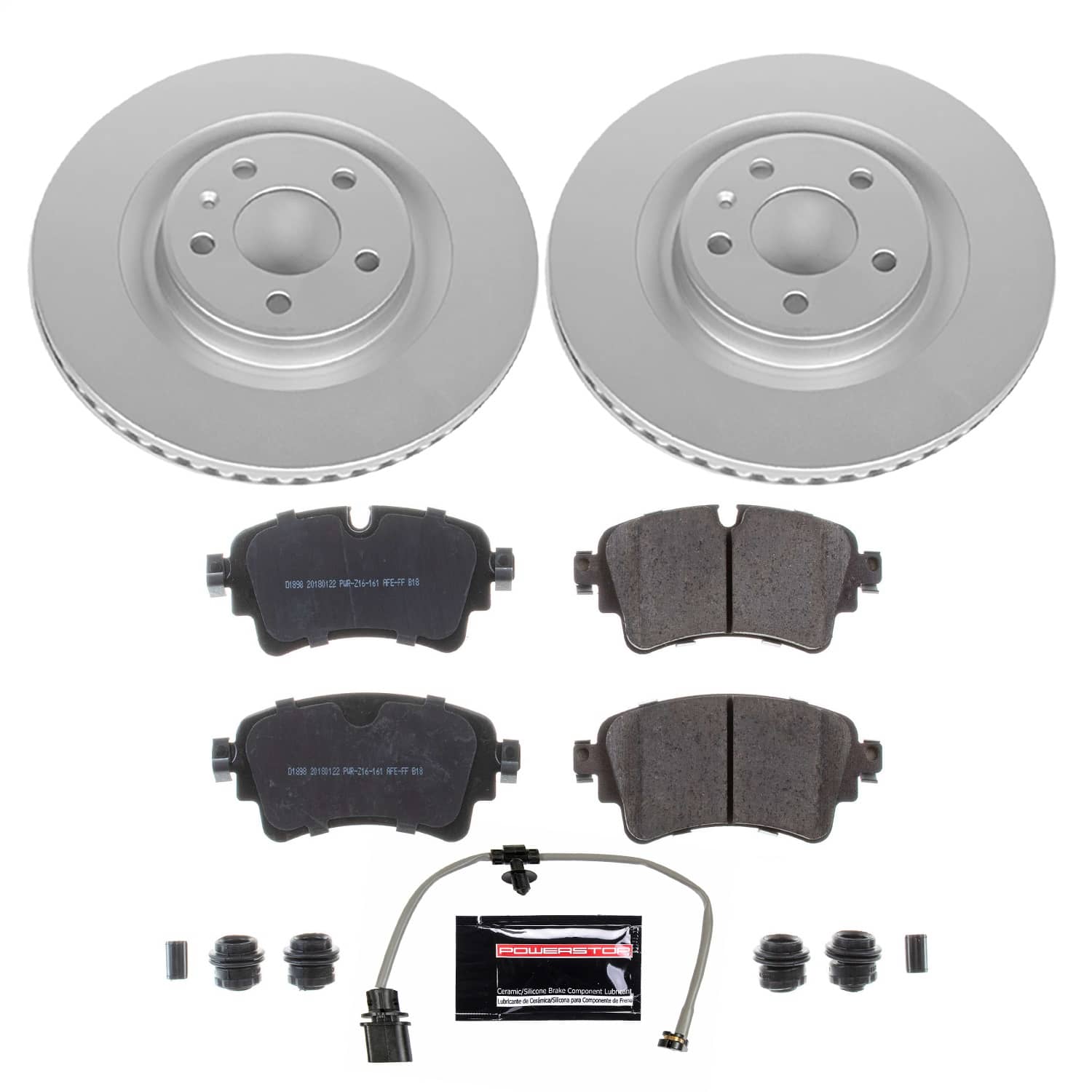 Power Stop - CRK8043 - Rear - Disc Brake Pad and Rotor Kit