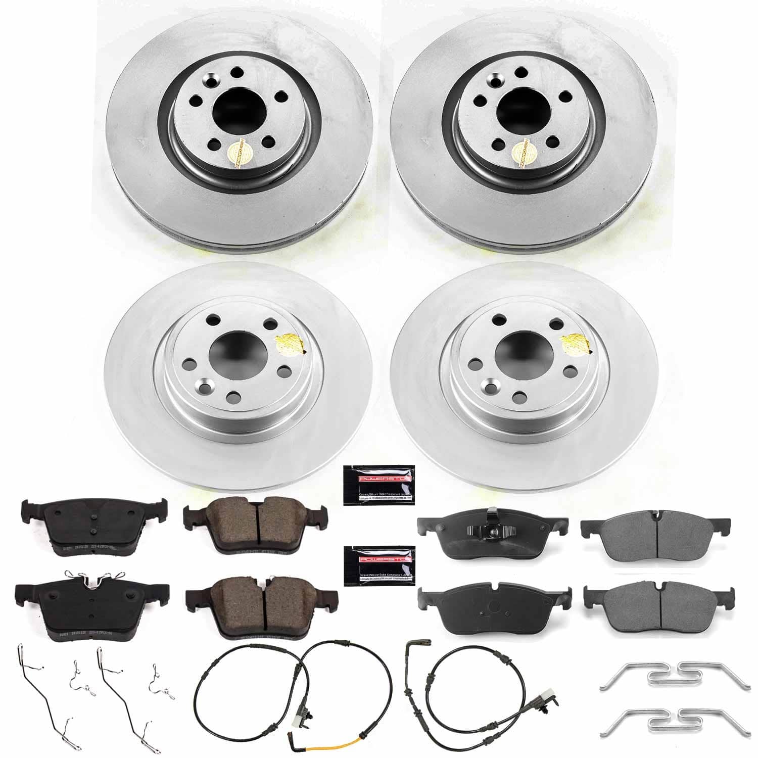 Power Stop - CRK8108 - Front and Rear - Disc Brake Pad and Rotor Kit