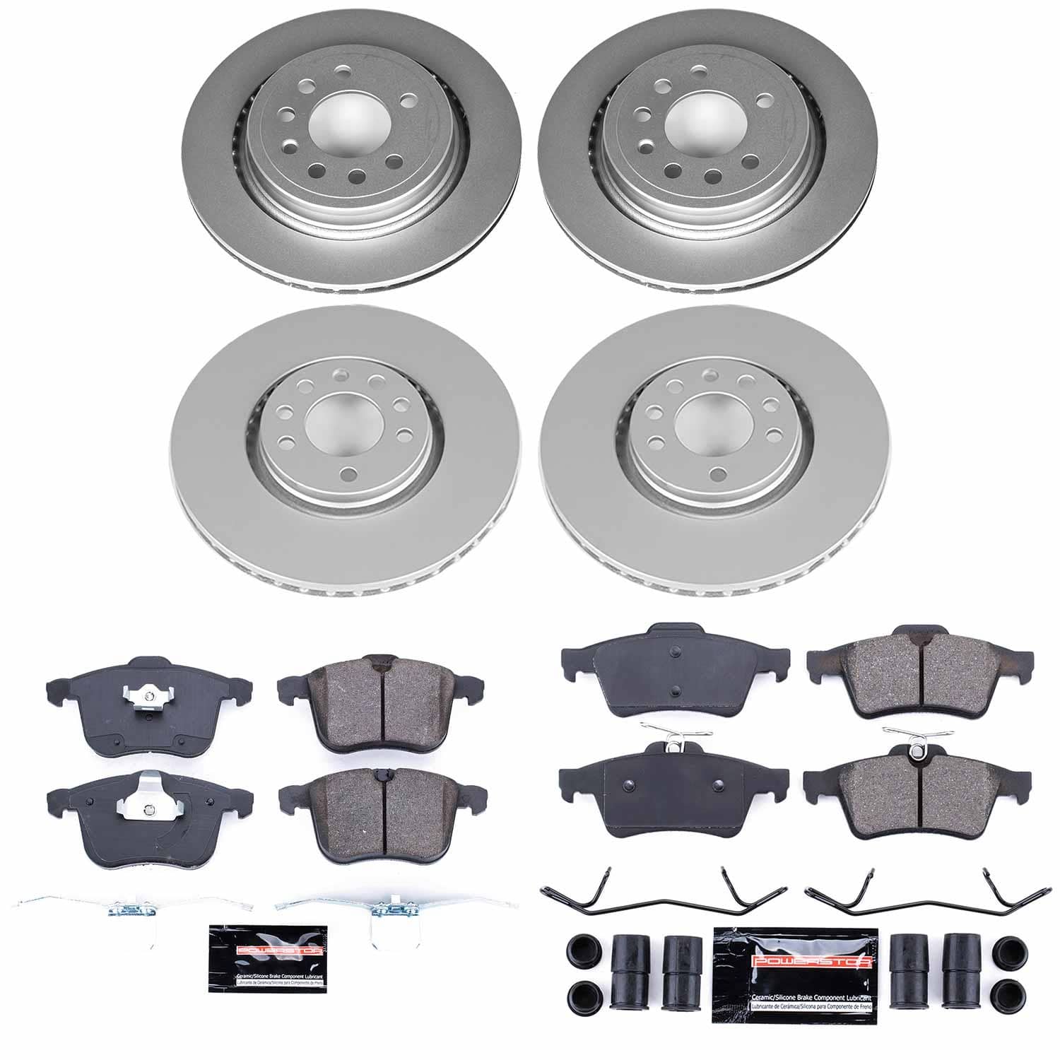 Power Stop - CRK8159 - Front and Rear - Disc Brake Pad and Rotor Kit