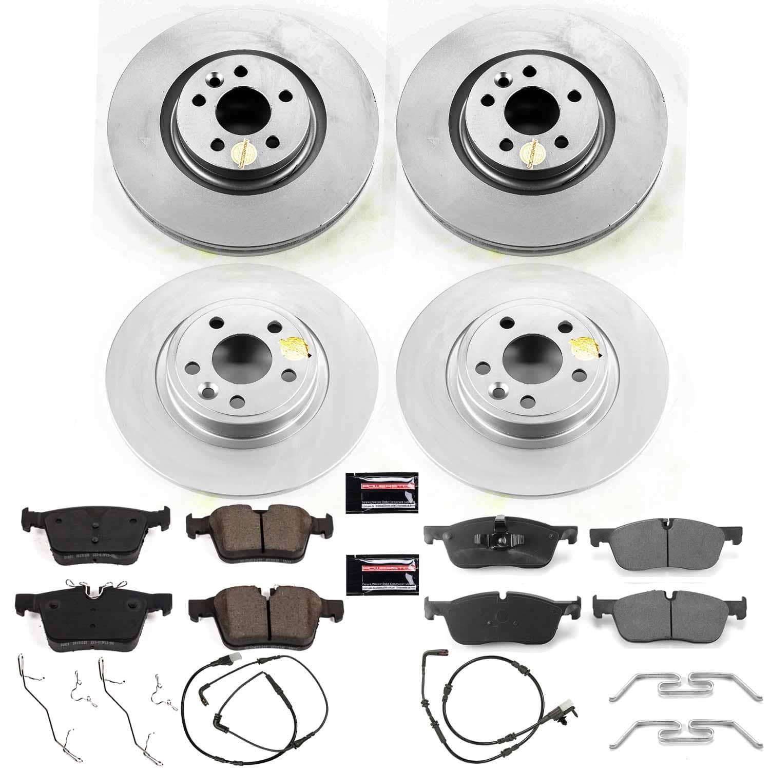 Power Stop - CRK8198 - Front and Rear - Disc Brake Pad and Rotor Kit