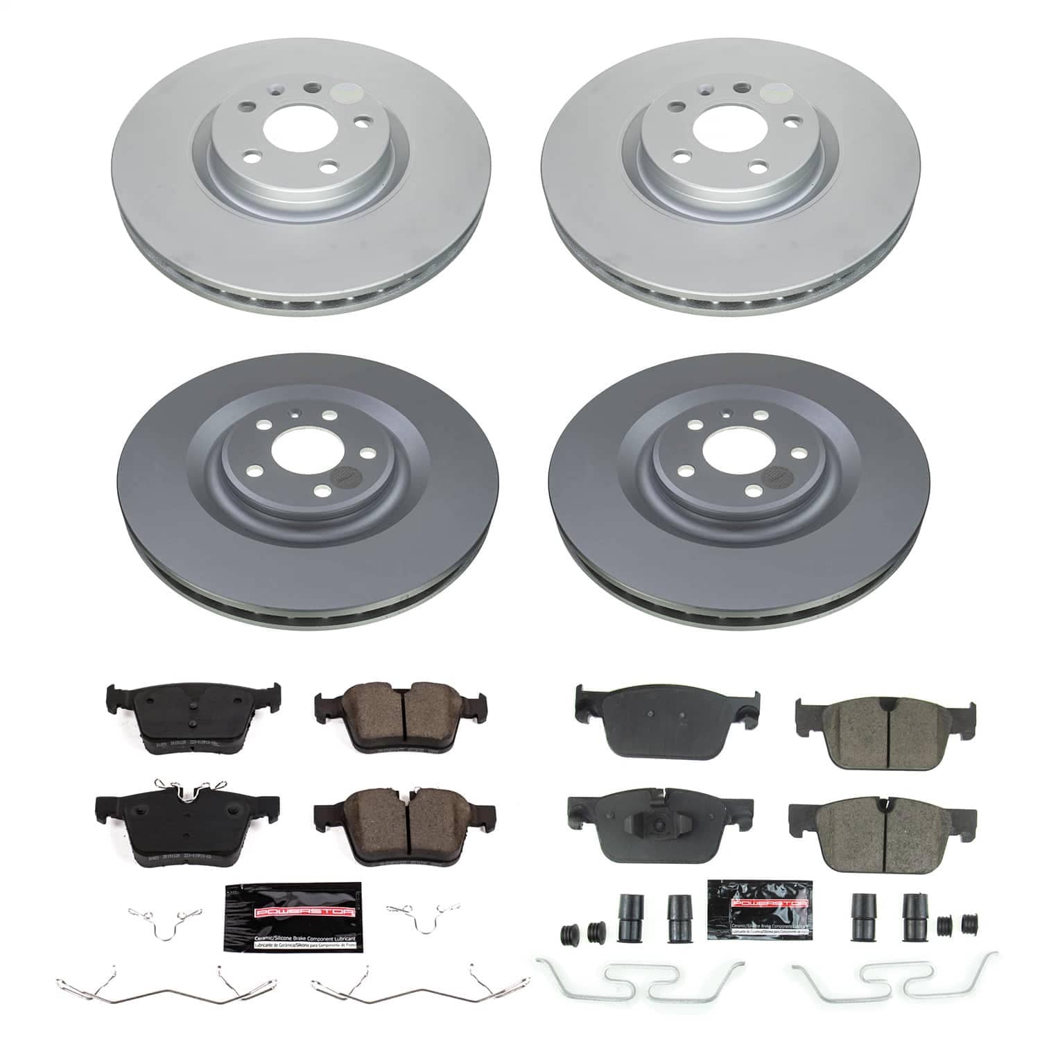 Power Stop - CRK8225 - Front and Rear - Disc Brake Pad and Rotor Kit