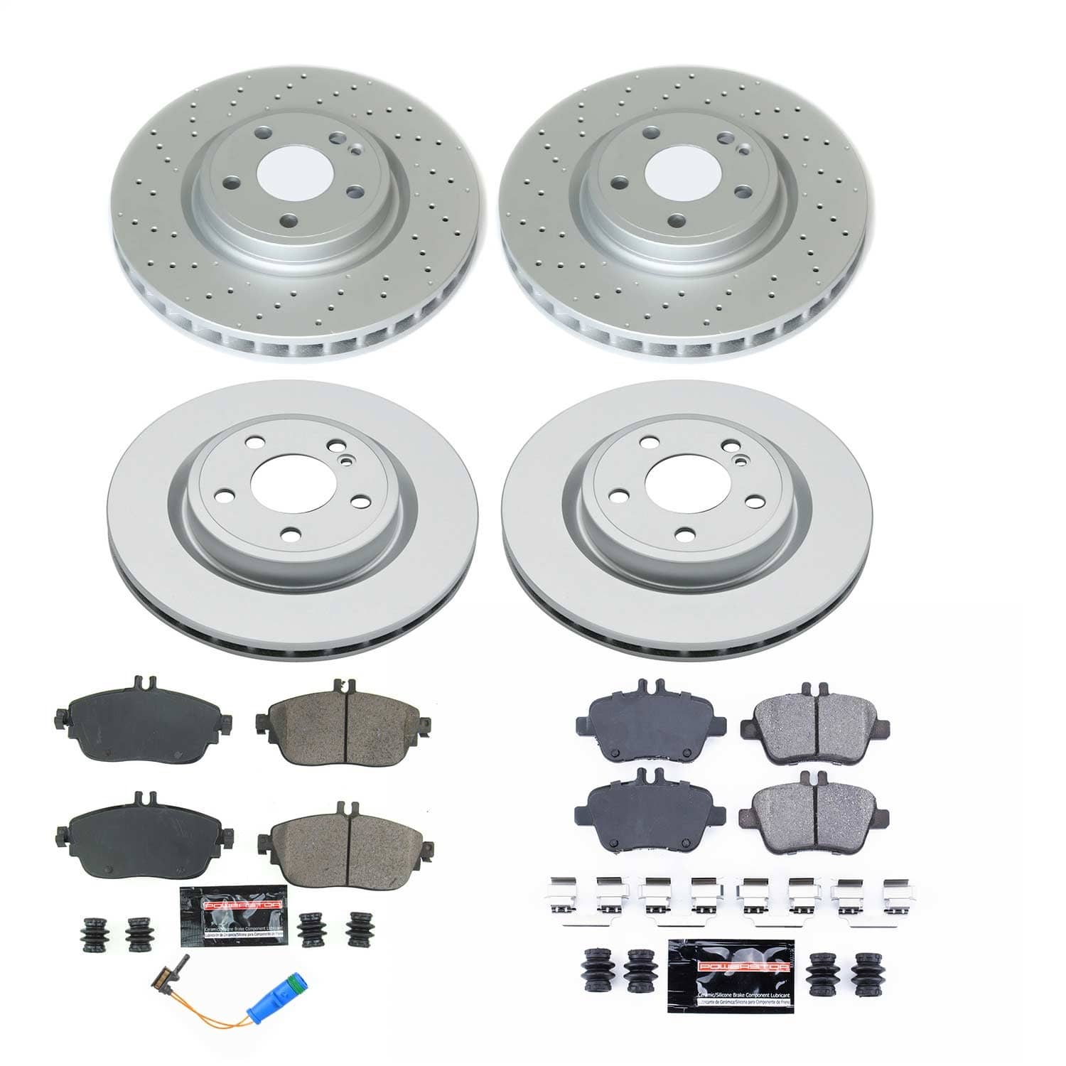 Power Stop - CRK8265 - Front and Rear - Disc Brake Pad and Rotor Kit