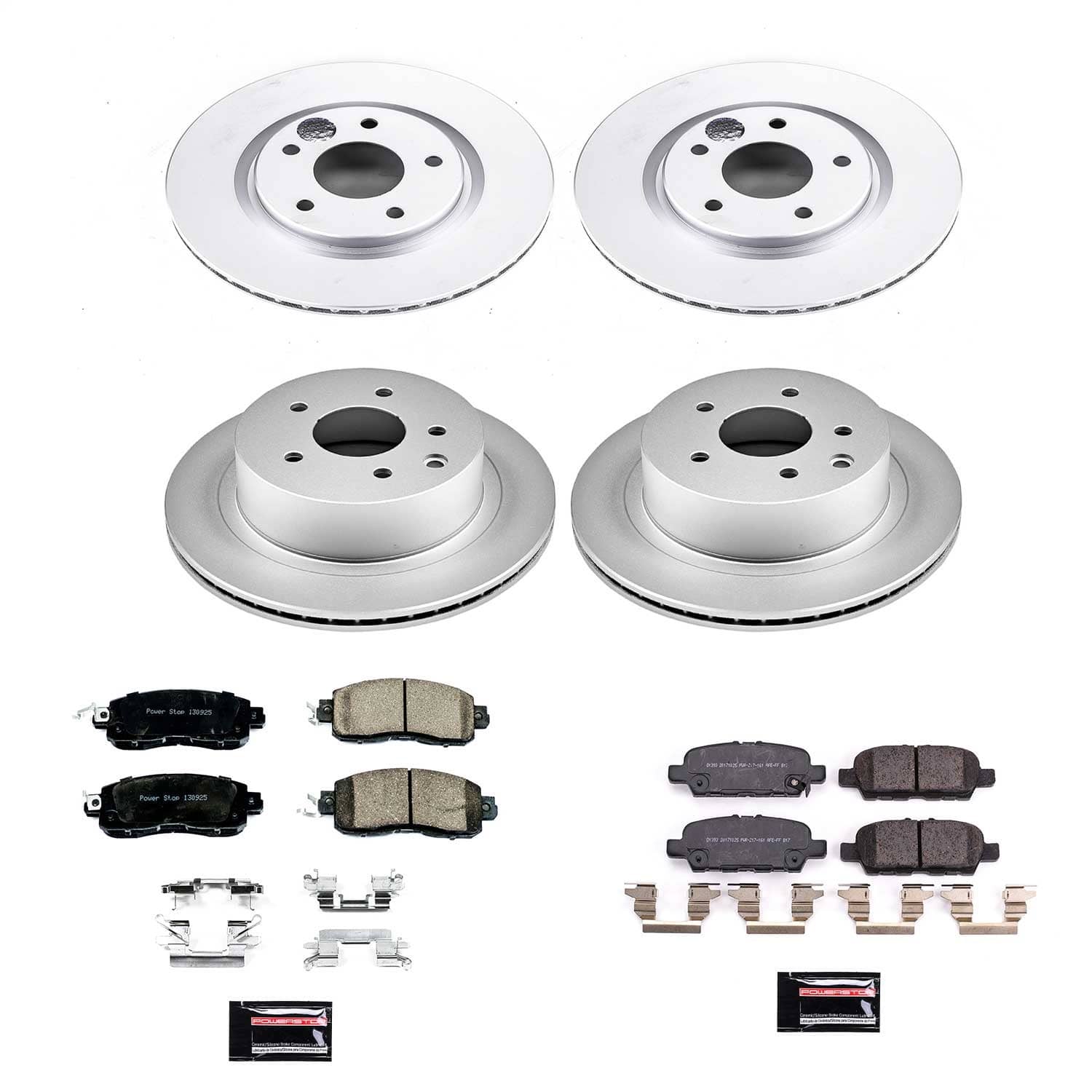 Power Stop - CRK8288 - Front and Rear - Disc Brake Pad and Rotor Kit
