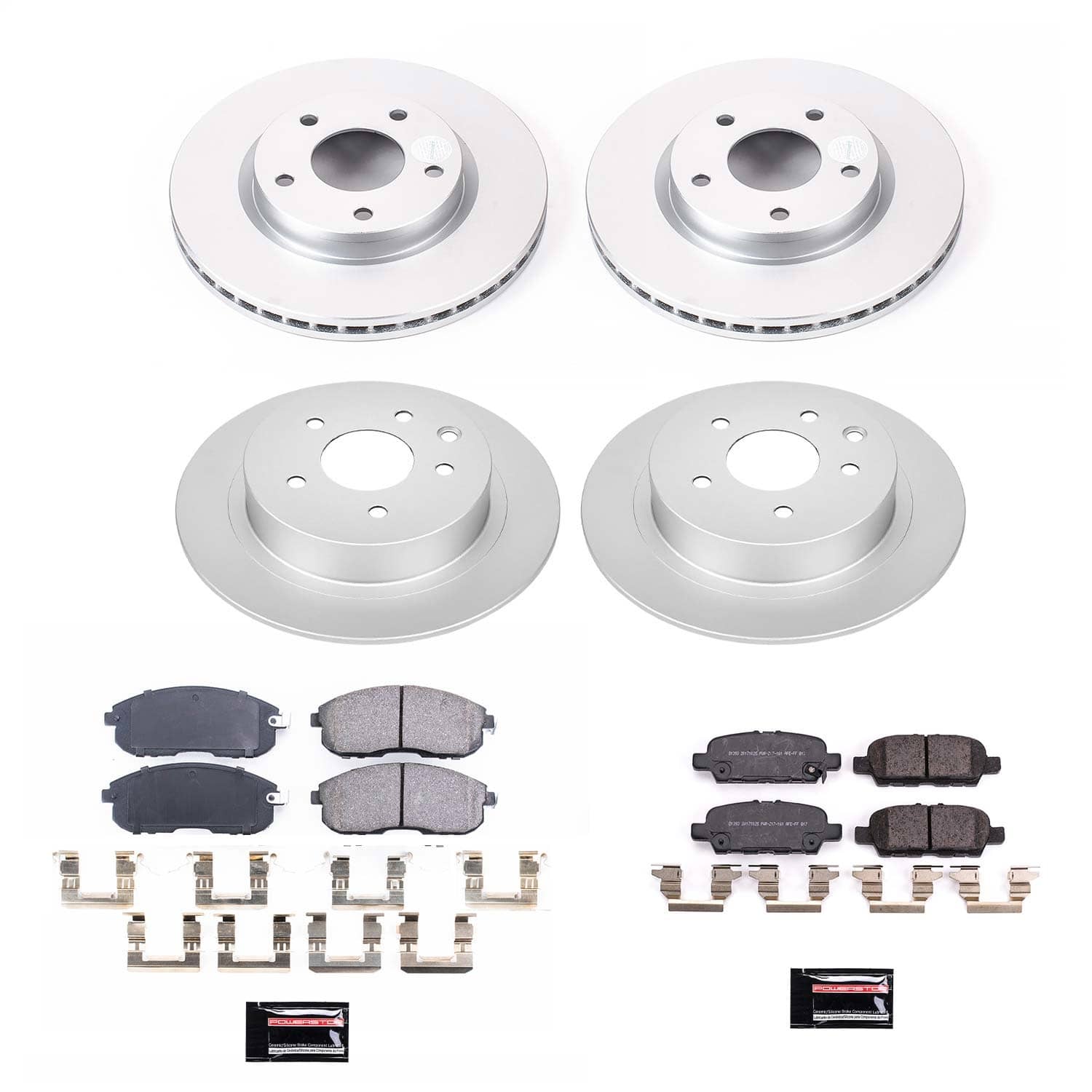 Power Stop - CRK8359 - Front and Rear - Disc Brake Pad and Rotor Kit