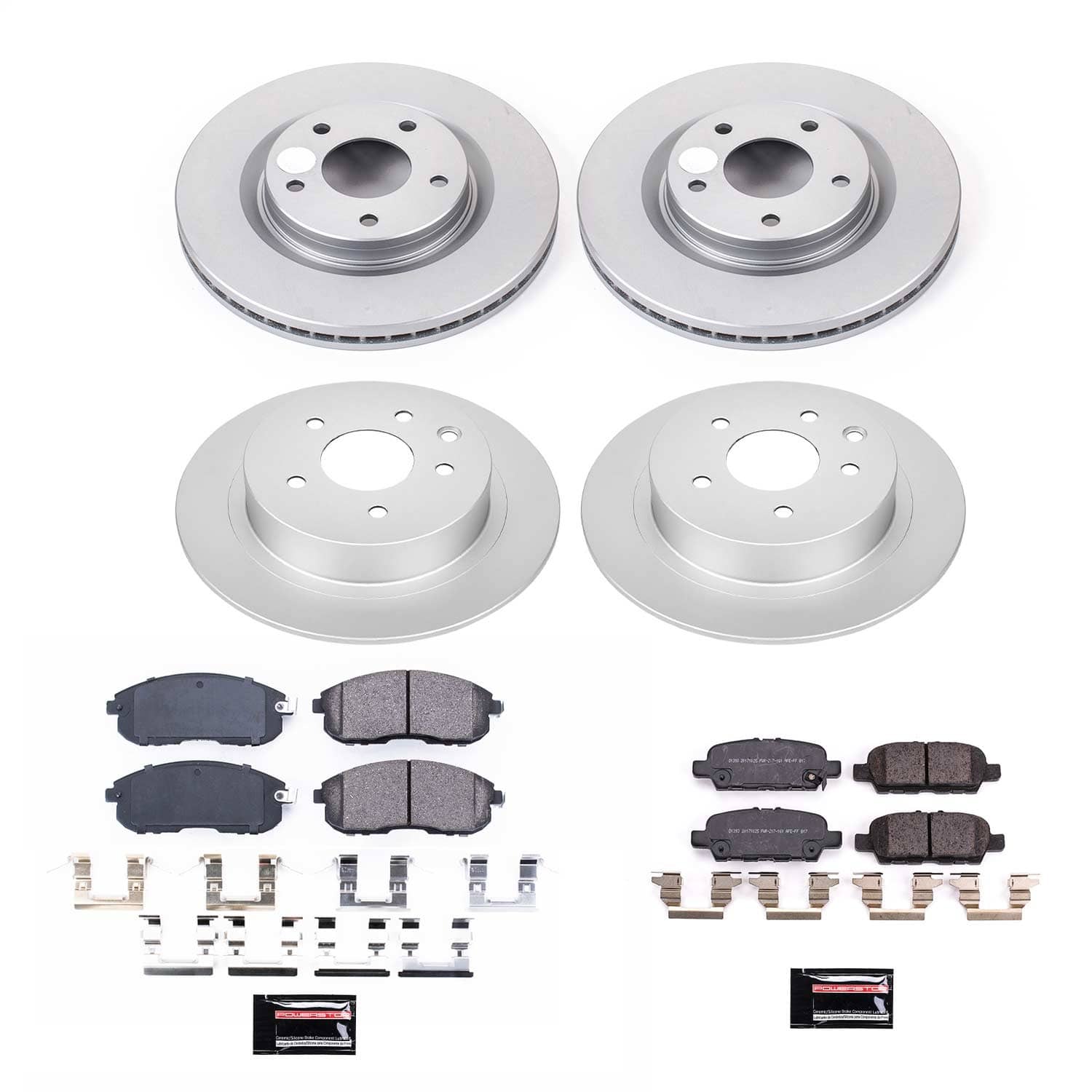 Power Stop - CRK8360 - Front and Rear - Disc Brake Pad and Rotor Kit