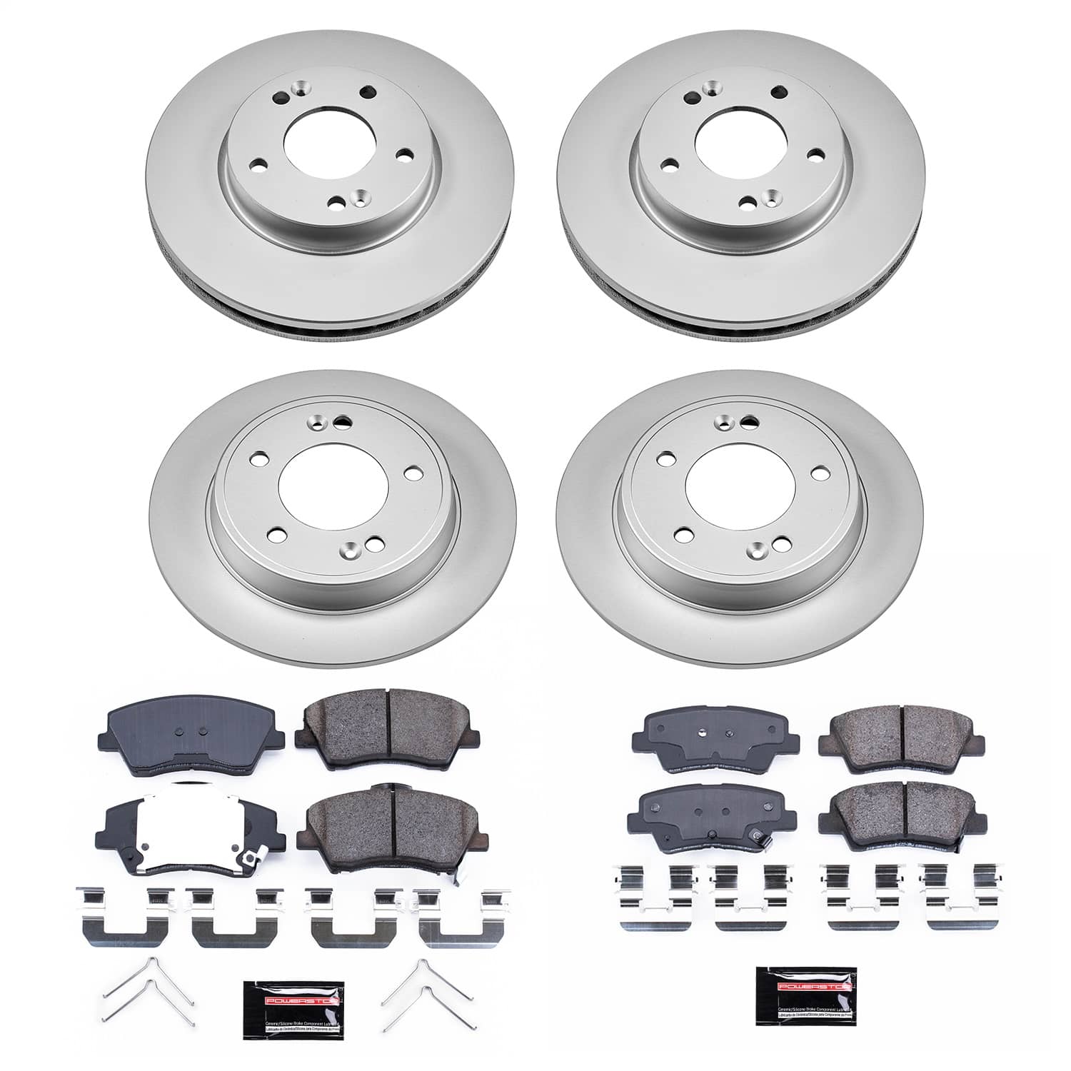 Power Stop - CRK8508 - Front and Rear - Disc Brake Pad and Rotor Kit