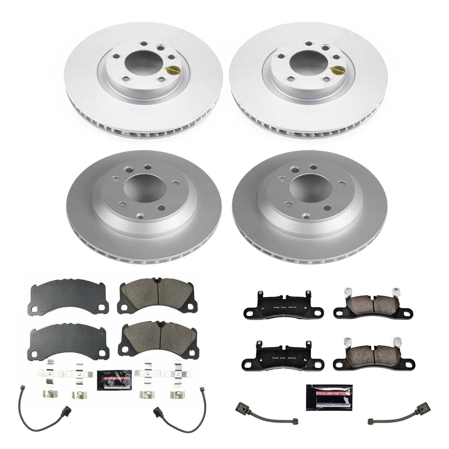 Power Stop - CRK8516 - Front and Rear - Disc Brake Pad and Rotor Kit